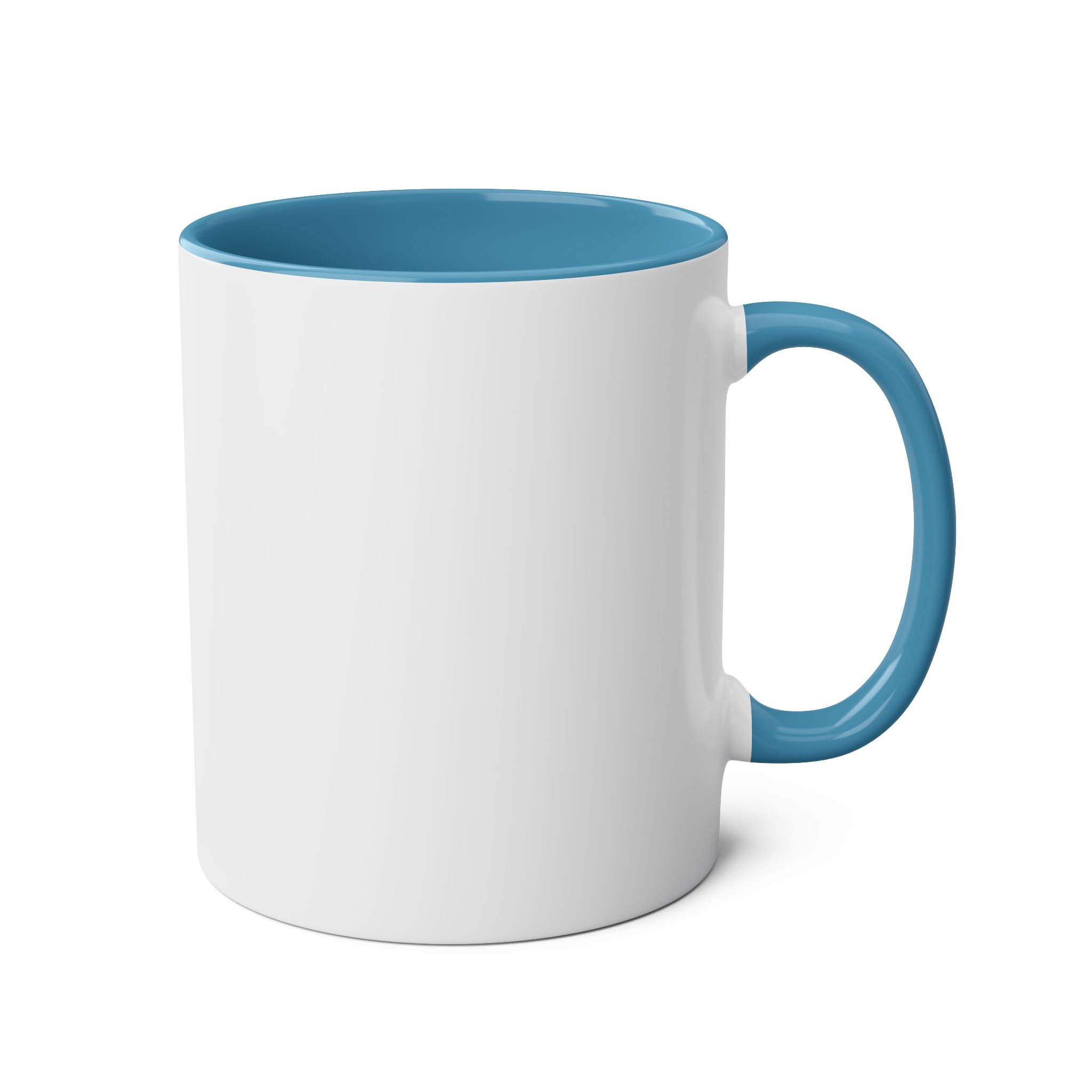 Cat & Bird Collage Two-Tone Coffee Mug — 11oz - Image 4