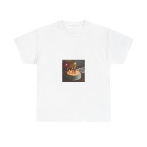 Birthday Cake T-Shirt — Retro Candle Celebration Tee