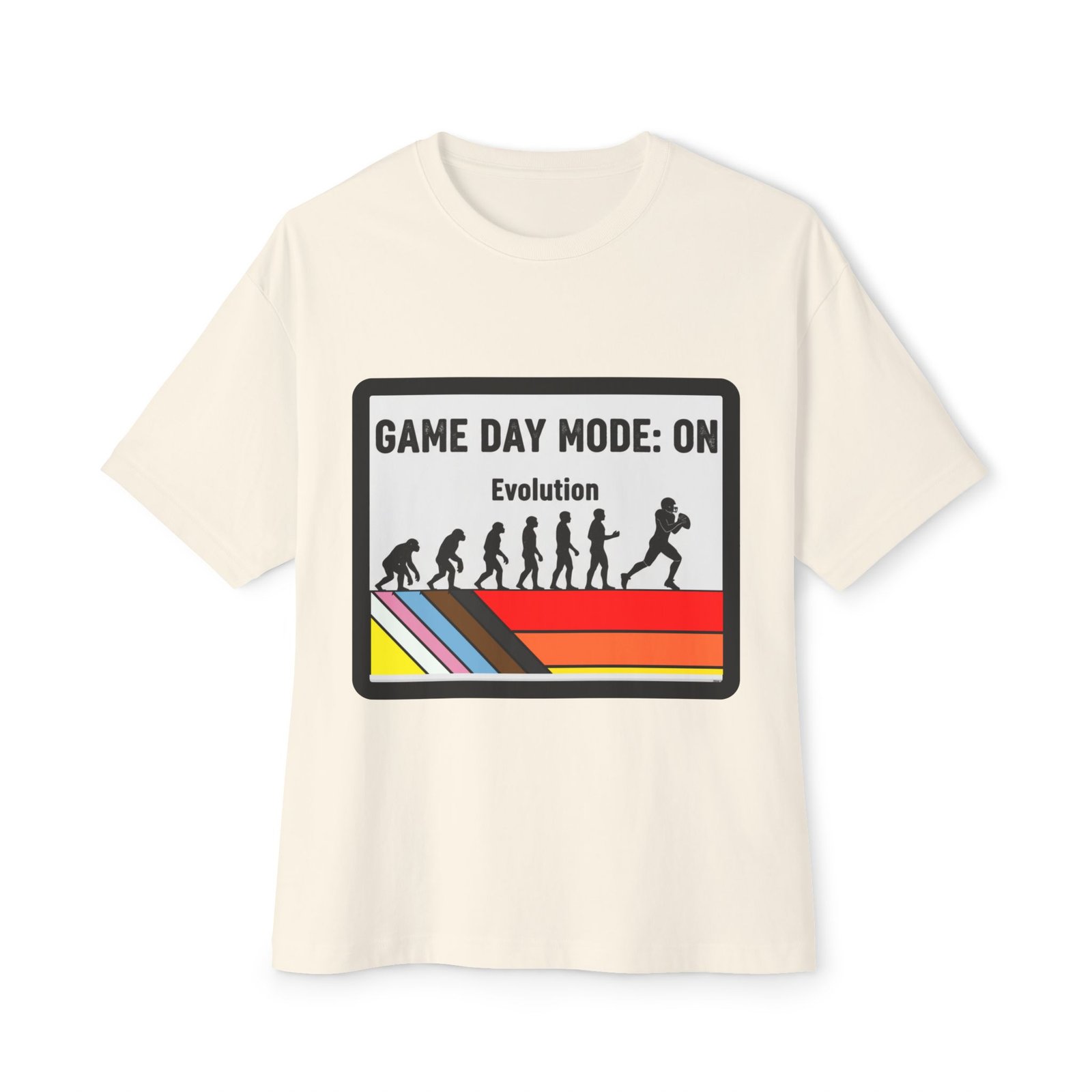 Game Day Mode: On Tee — Evolution Football Retro Graphic T‑Shirt - Image 9