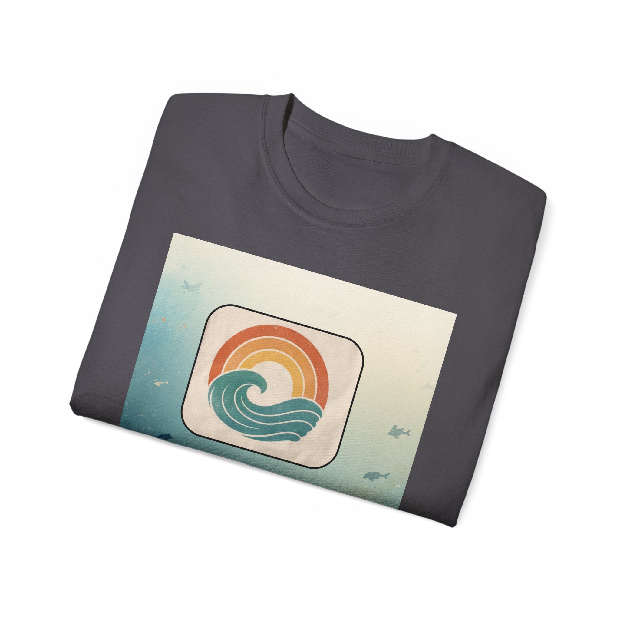Retro Ocean Wave T-Shirt — Vintage Sunset Surf Graphic Tee - Image 44