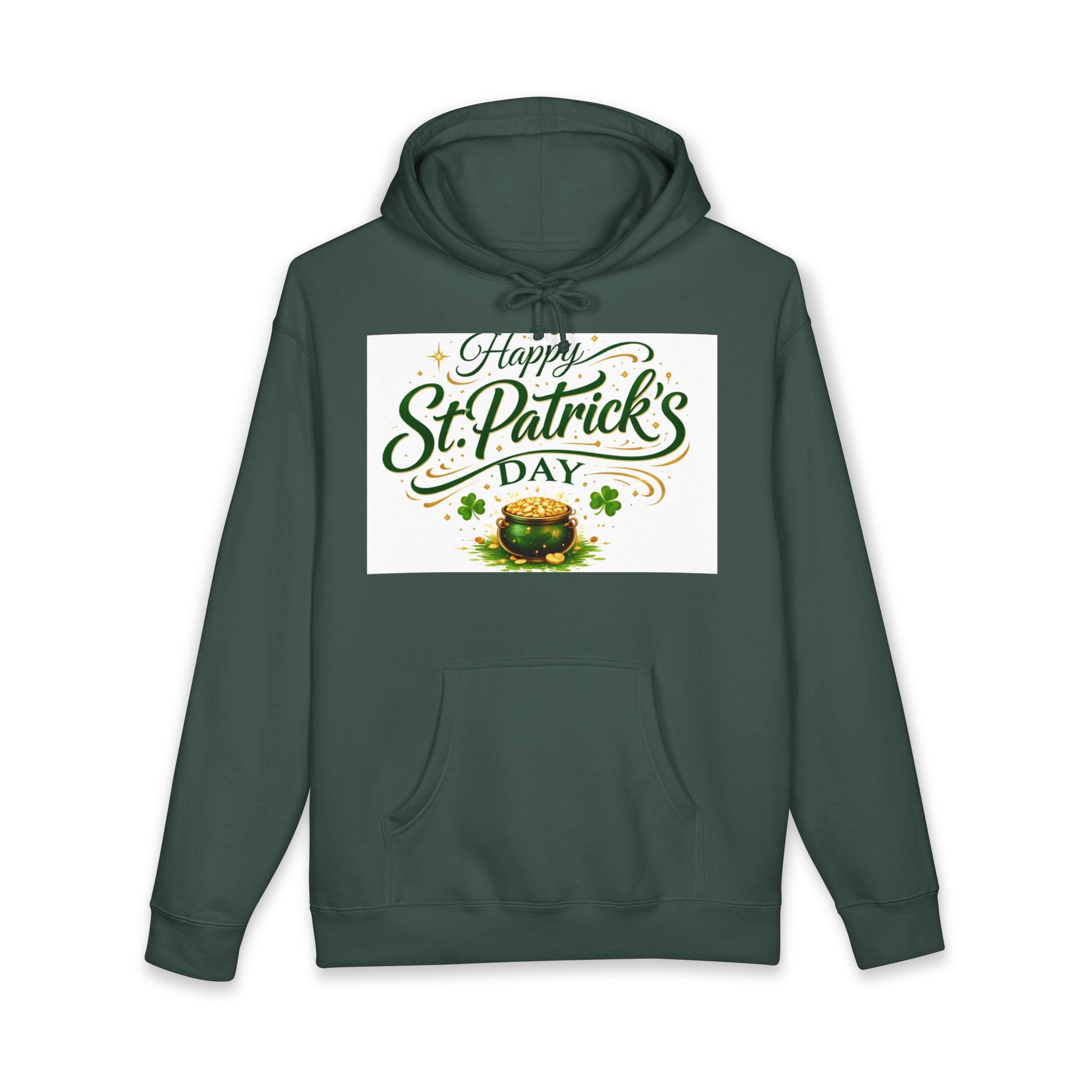 St. Patrick's Day Hoodie — "Happy St. Patrick's Day" Pot of Gold Sweatshirt - Image 5