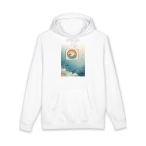 Vintage Sunset Wave Hoodie — Retro Surf Graphic Pullover