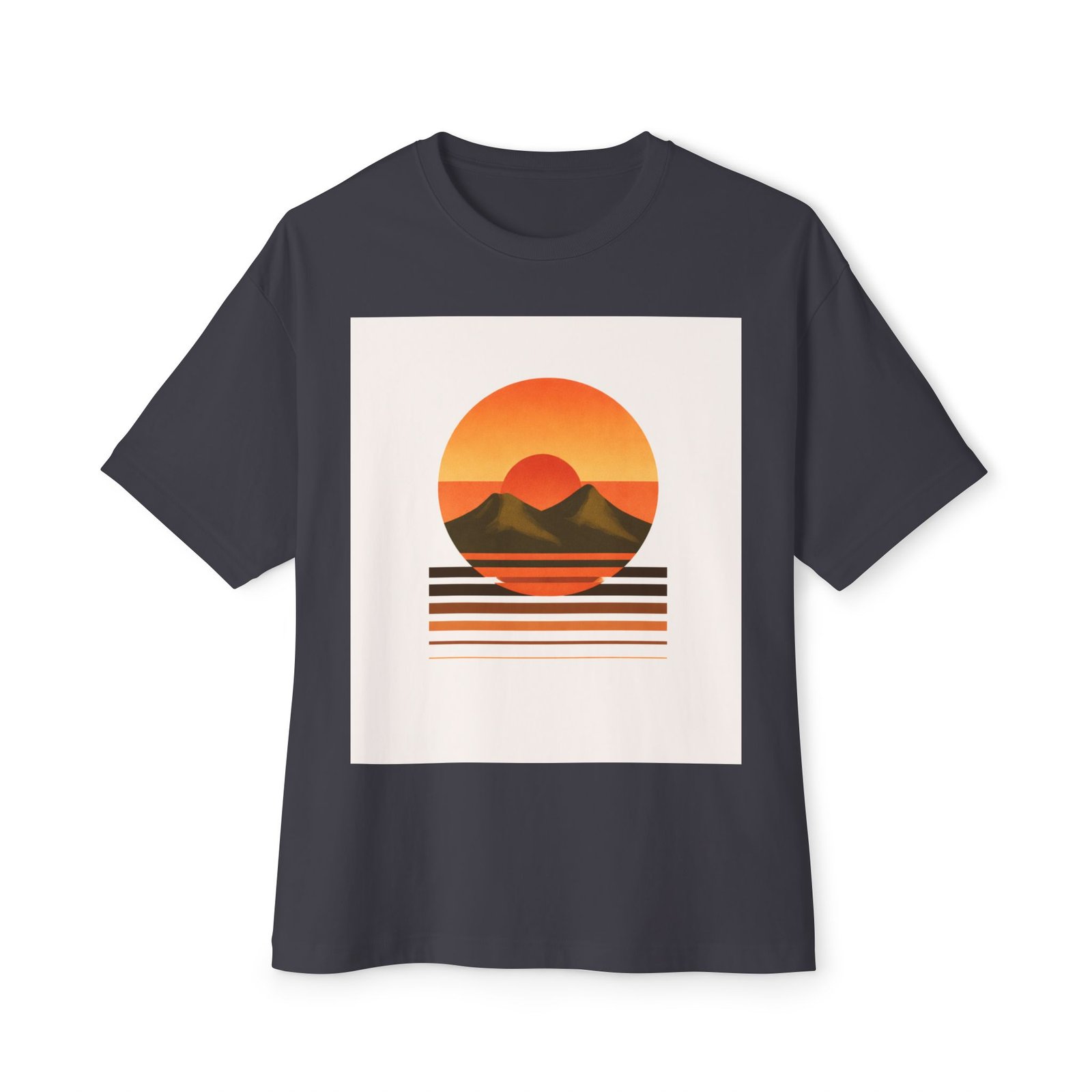 Sunset Mountains Boxy Tee - Image 13