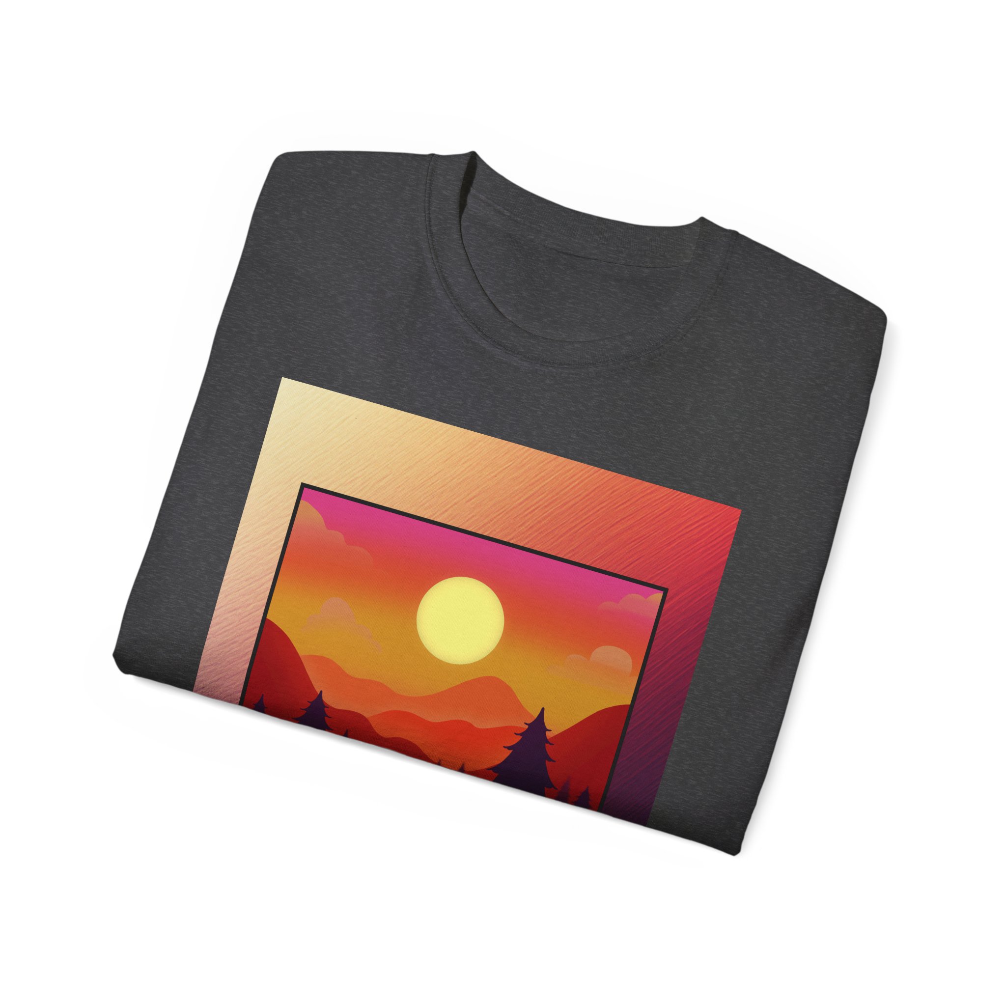 Evolution Hike T-Shirt — Sunset Mountain Silhouette Graphic Tee - Image 24