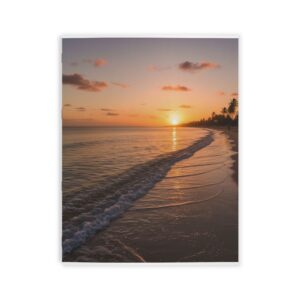 Beach Sunset Coloring Book — Relaxing Ocean Scenes for Adults & Kids