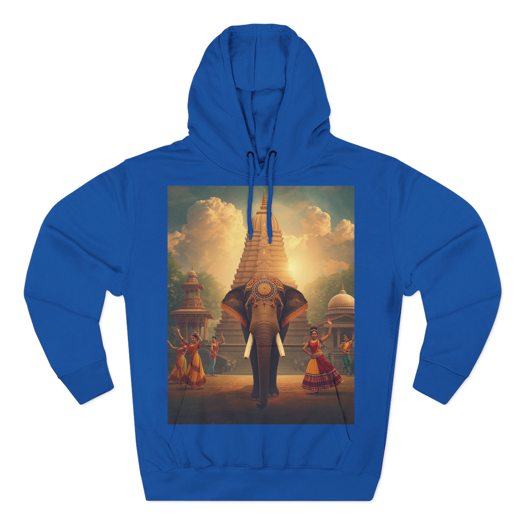 Elephant Temple Hoodie — Mythic Sunset Graphic Pullover - Image 5