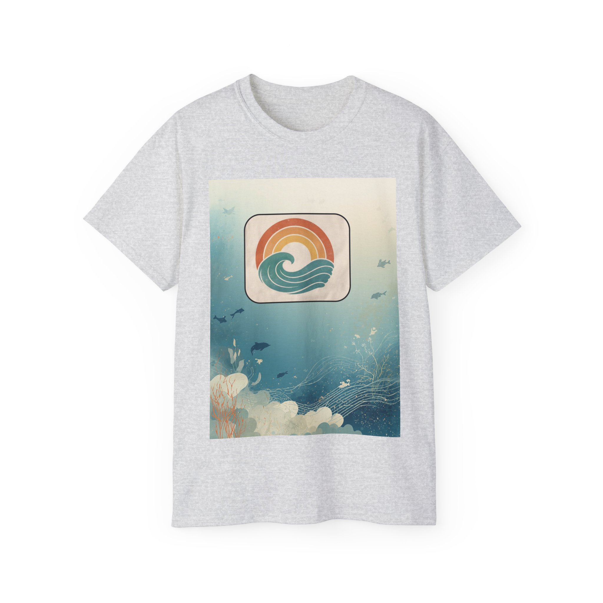 Retro Ocean Wave T-Shirt — Vintage Sunset Surf Graphic Tee - Image 5