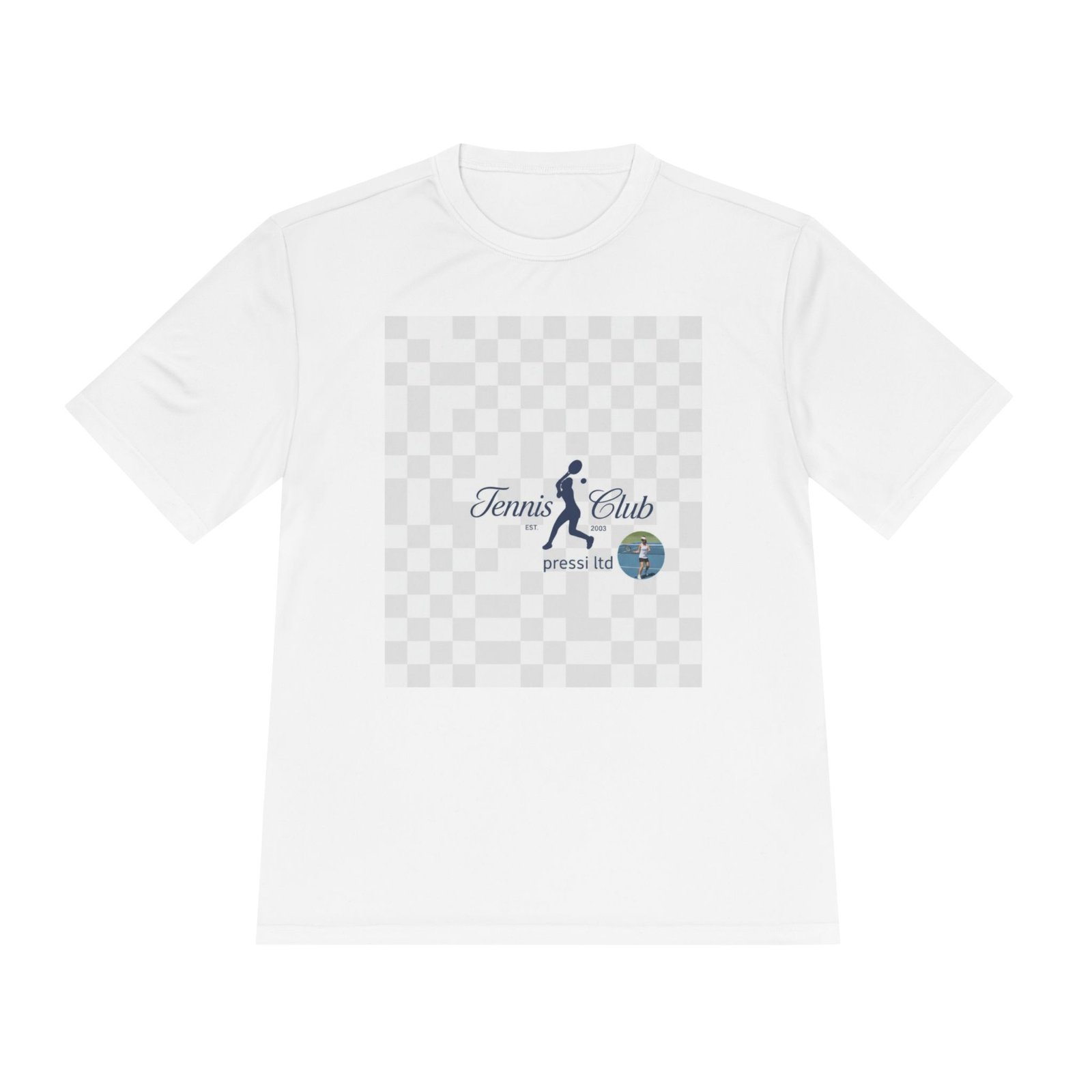 Tennis Club Performance Tee — "Tennis Club" Logo Moisture‑Wicking Shirt