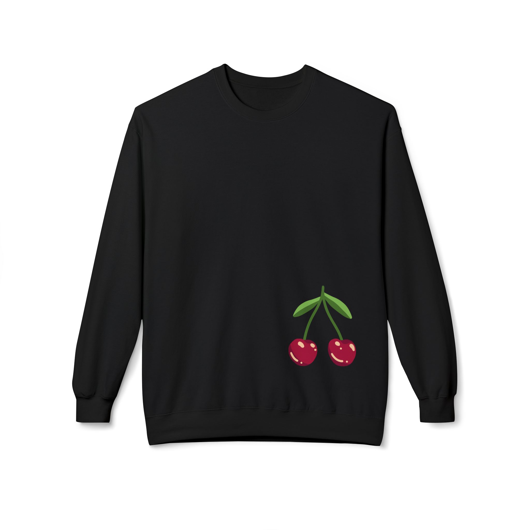 Sweatshirt — "Progress Over Perfection" Cherry Graphic Crewneck - Image 5