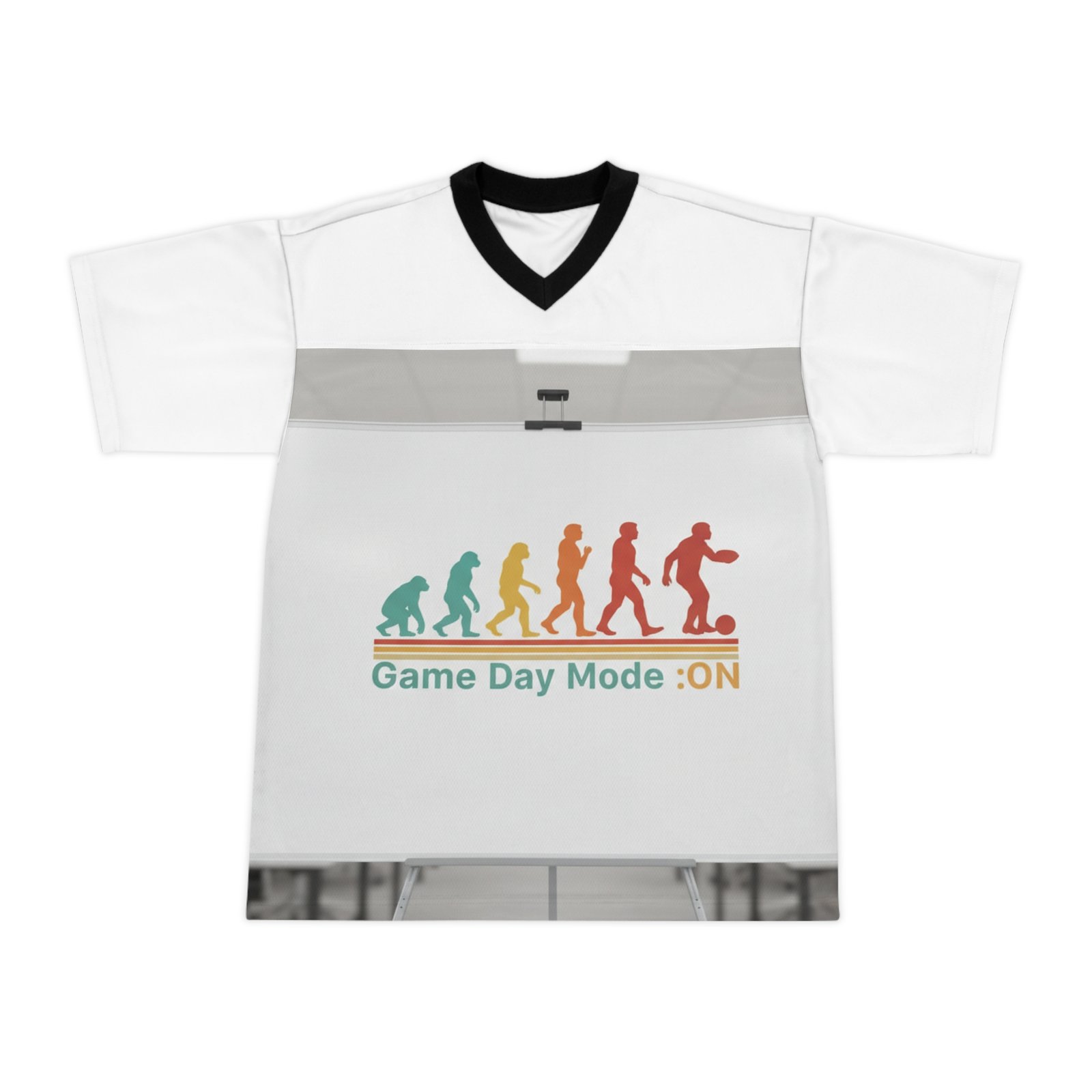 Football Jersey — Colorful Running Silhouette Graphic