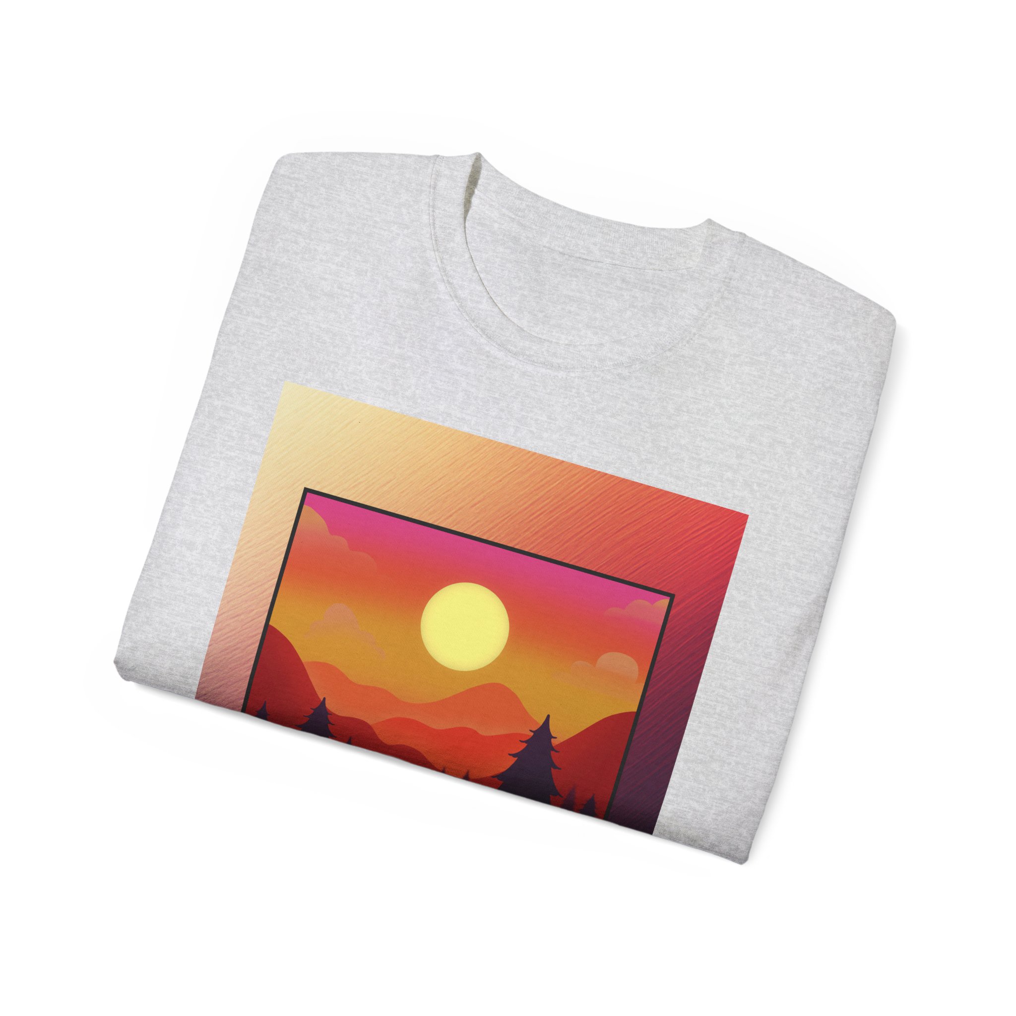 Evolution Hike T-Shirt — Sunset Mountain Silhouette Graphic Tee - Image 8