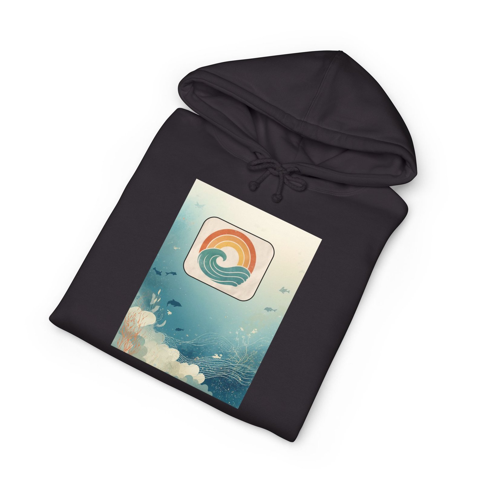 Vintage Sunset Wave Hoodie — Retro Surf Graphic Pullover - Image 19