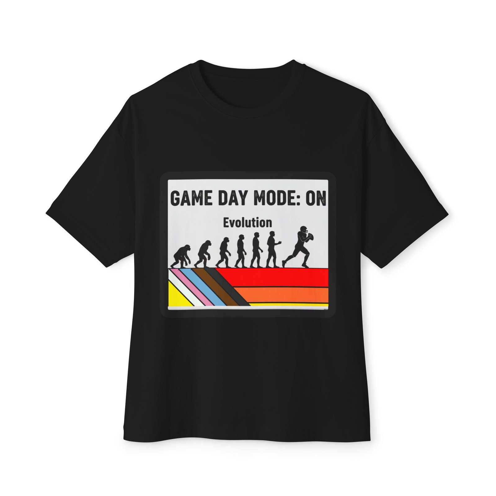 Game Day Mode: On Tee — Evolution Football Retro Graphic T‑Shirt - Image 5