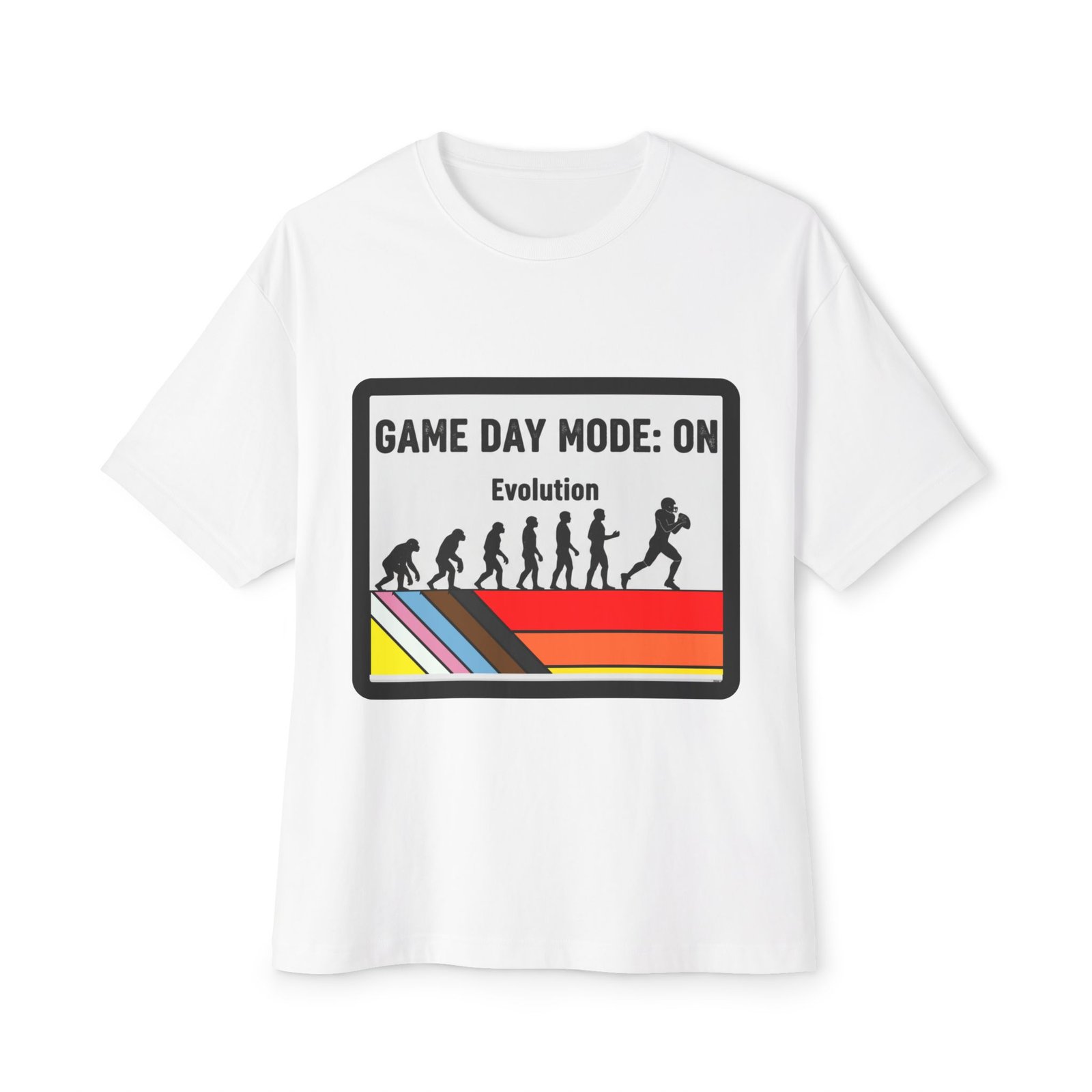 Game Day Mode: On Tee — Evolution Football Retro Graphic T‑Shirt