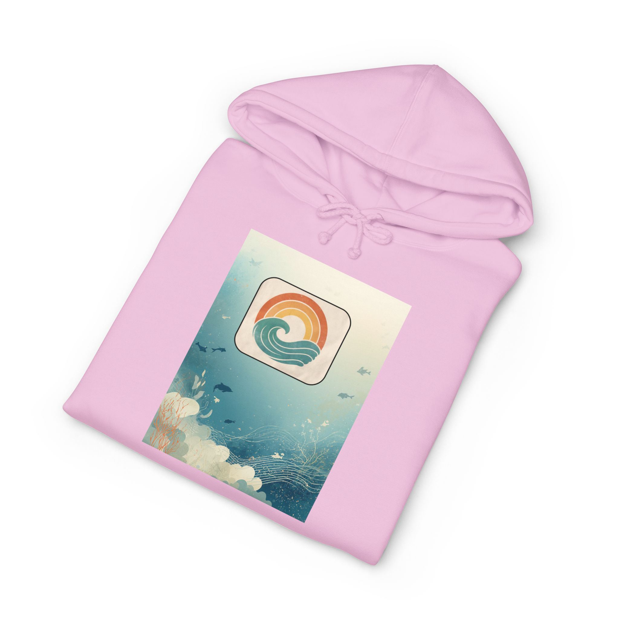 Vintage Sunset Wave Hoodie — Retro Surf Graphic Pullover - Image 23
