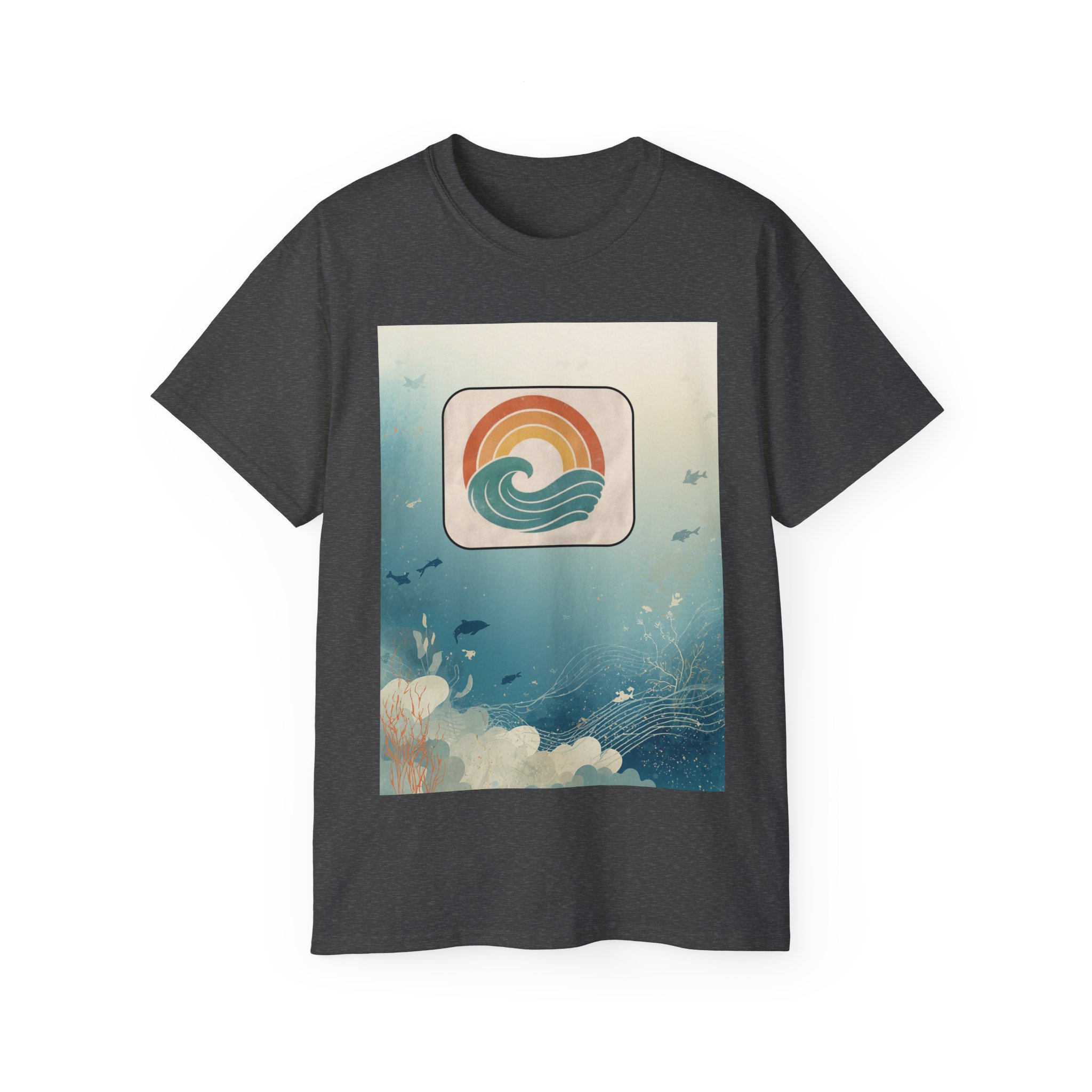 Retro Ocean Wave T-Shirt — Vintage Sunset Surf Graphic Tee - Image 37
