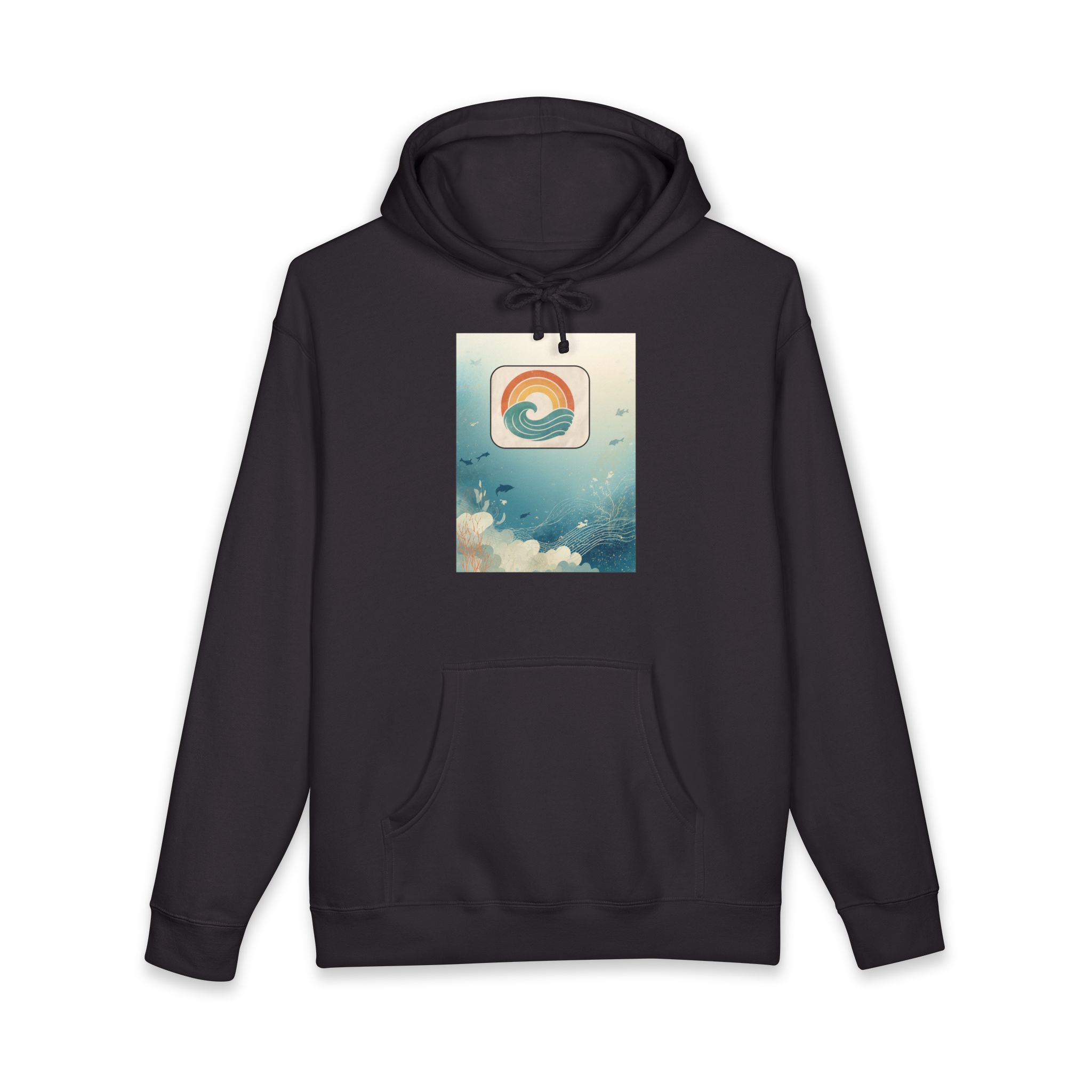 Vintage Sunset Wave Hoodie — Retro Surf Graphic Pullover - Image 17