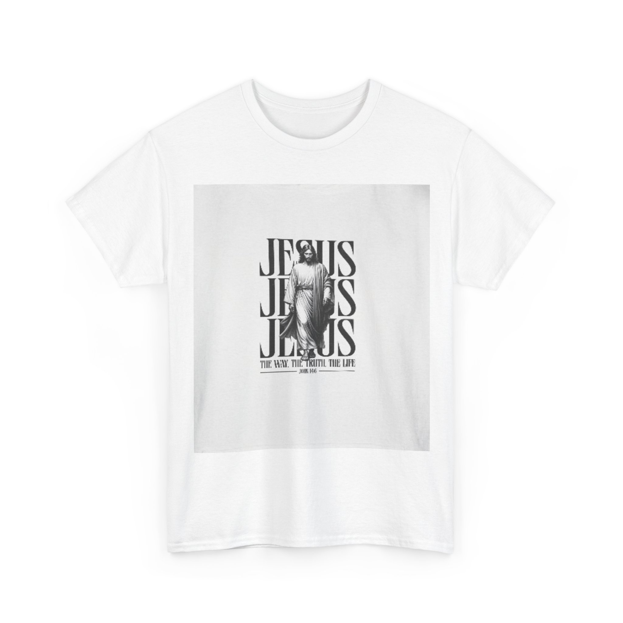 Jesus Loves You Tee — Vintage Script Faith T-Shirt - Image 3