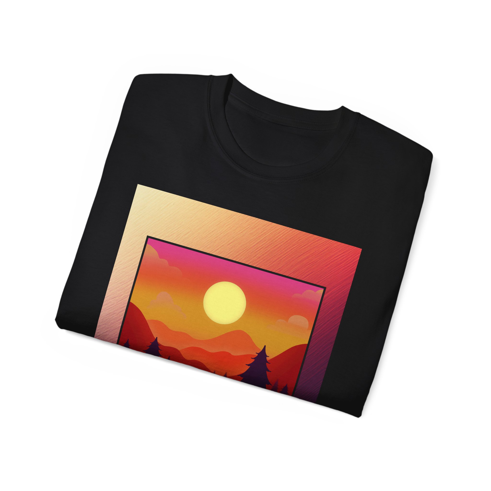 Evolution Hike T-Shirt — Sunset Mountain Silhouette Graphic Tee - Image 12
