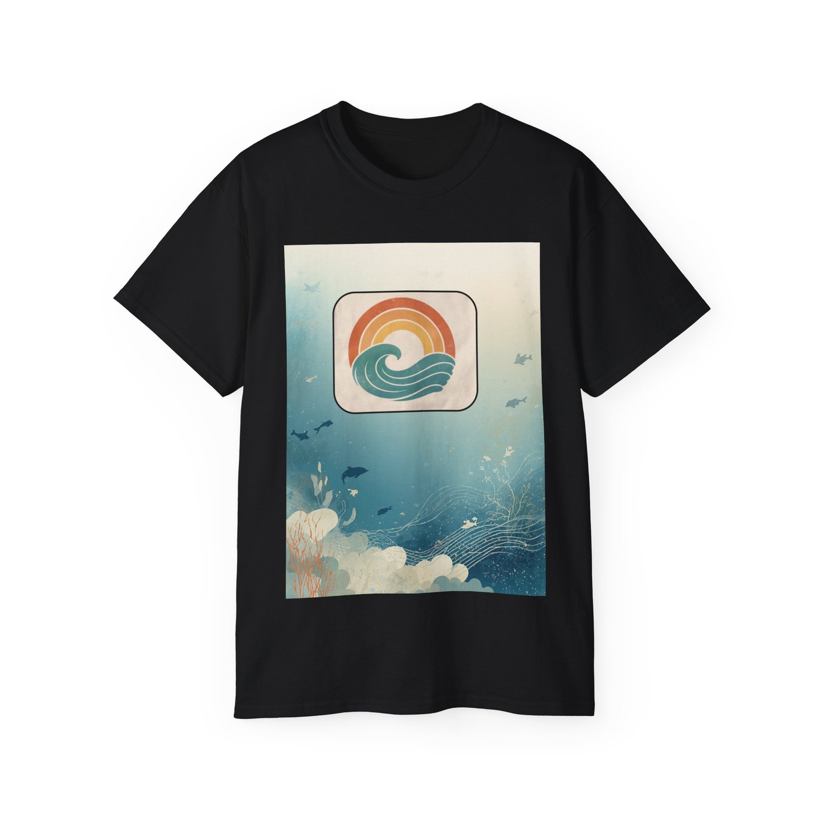 Retro Ocean Wave T-Shirt — Vintage Sunset Surf Graphic Tee - Image 9
