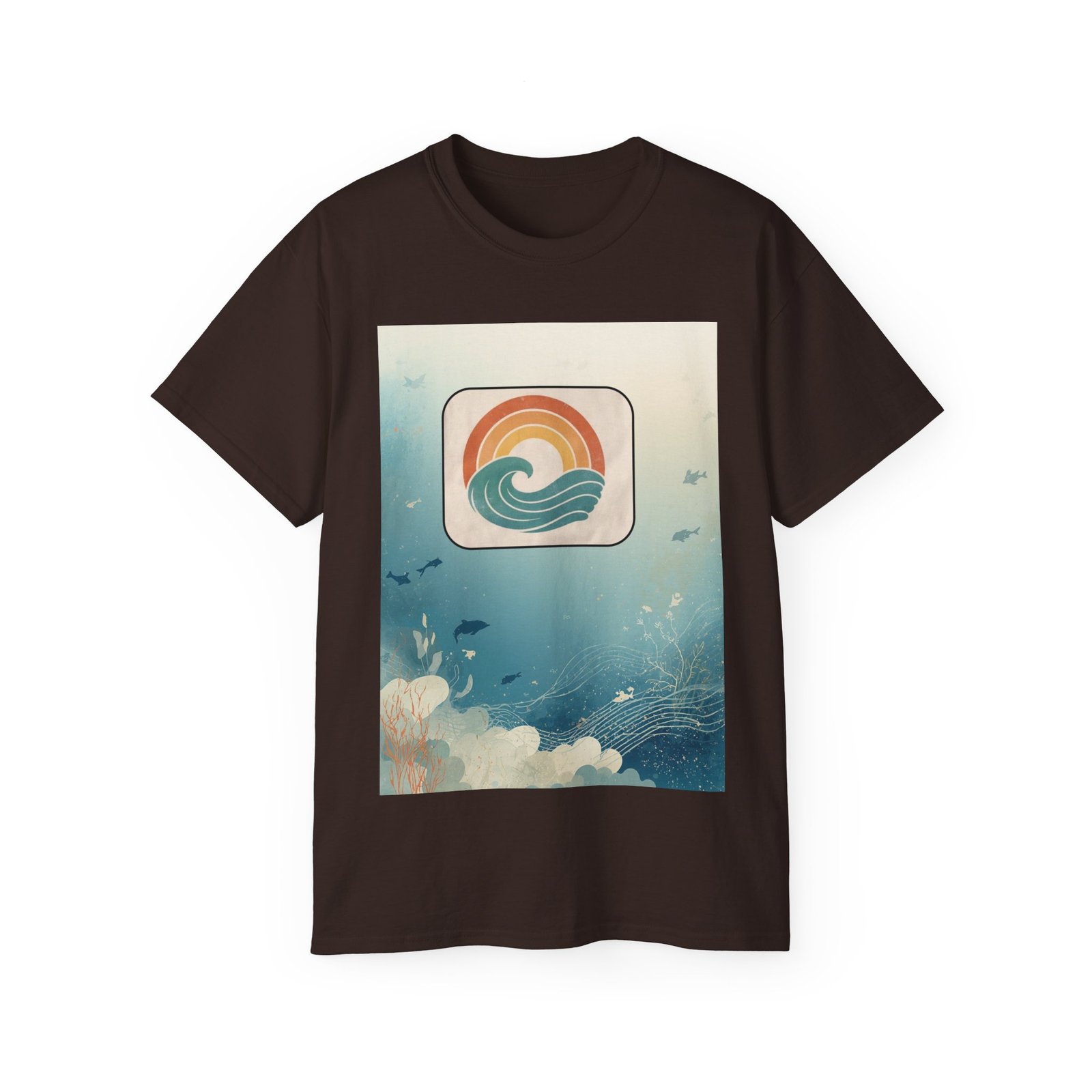 Retro Ocean Wave T-Shirt — Vintage Sunset Surf Graphic Tee - Image 33