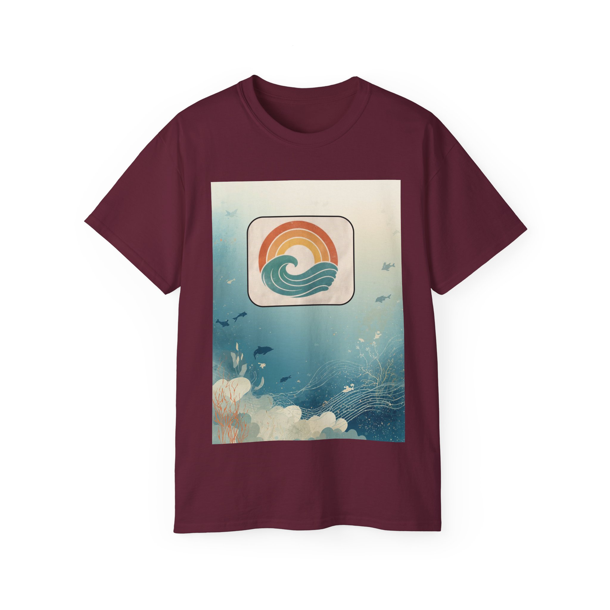 Retro Ocean Wave T-Shirt — Vintage Sunset Surf Graphic Tee - Image 29