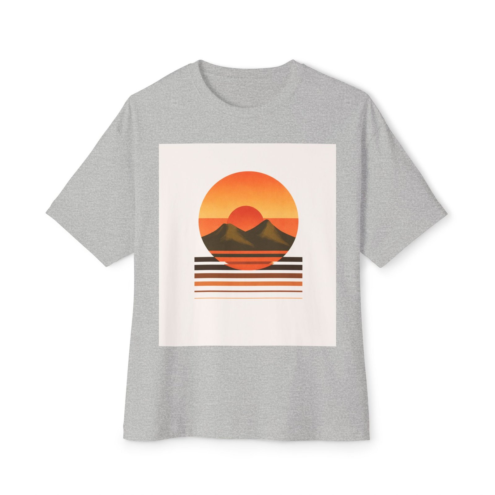 Sunset Mountains Boxy Tee - Image 17