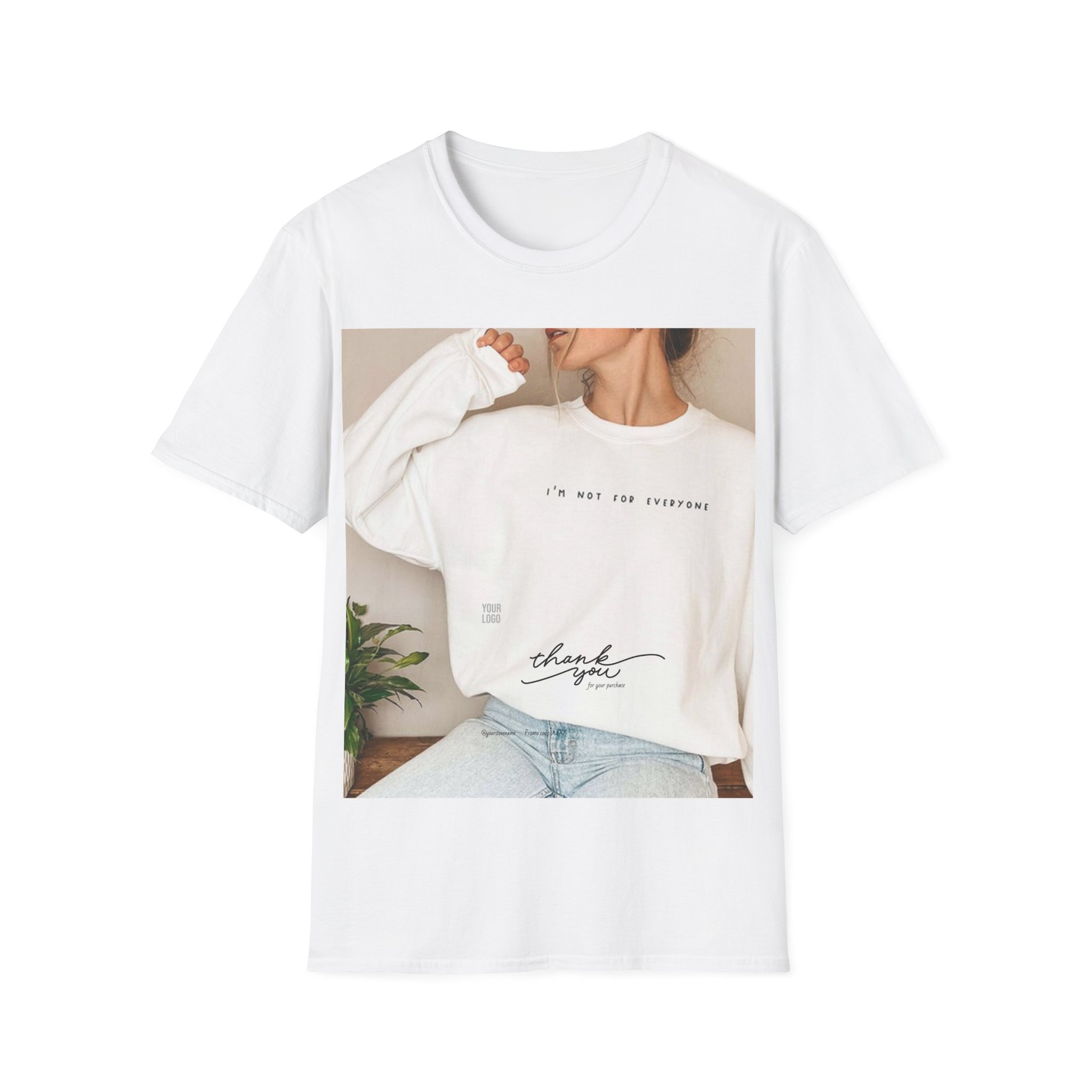 Thankful Vibes T-Shirt — 'Thank You' Minimal Photo Graphic Tee