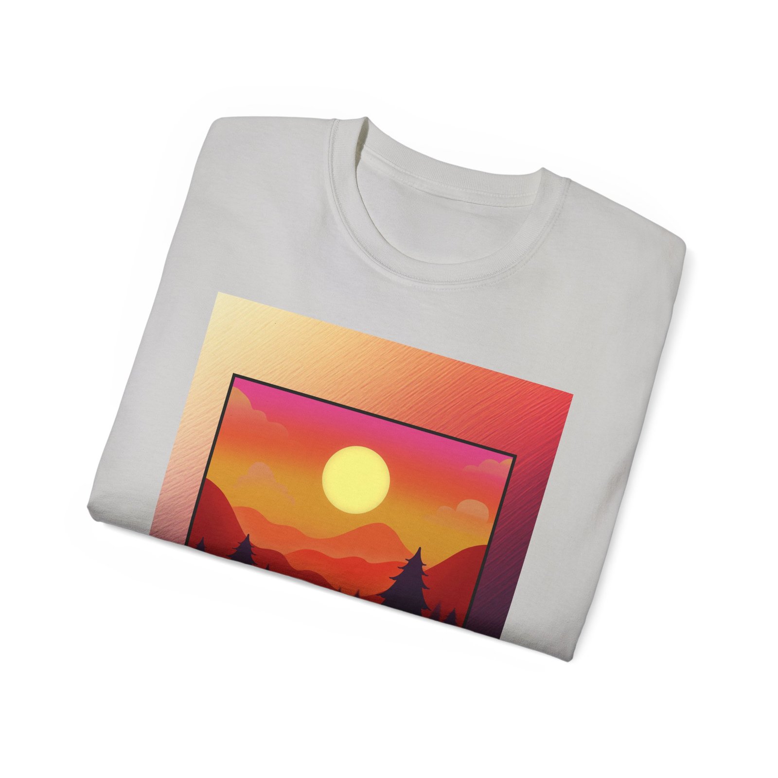 Evolution Hike T-Shirt — Sunset Mountain Silhouette Graphic Tee - Image 16