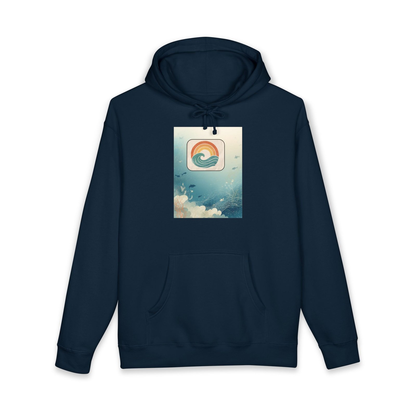 Vintage Sunset Wave Hoodie — Retro Surf Graphic Pullover - Image 13