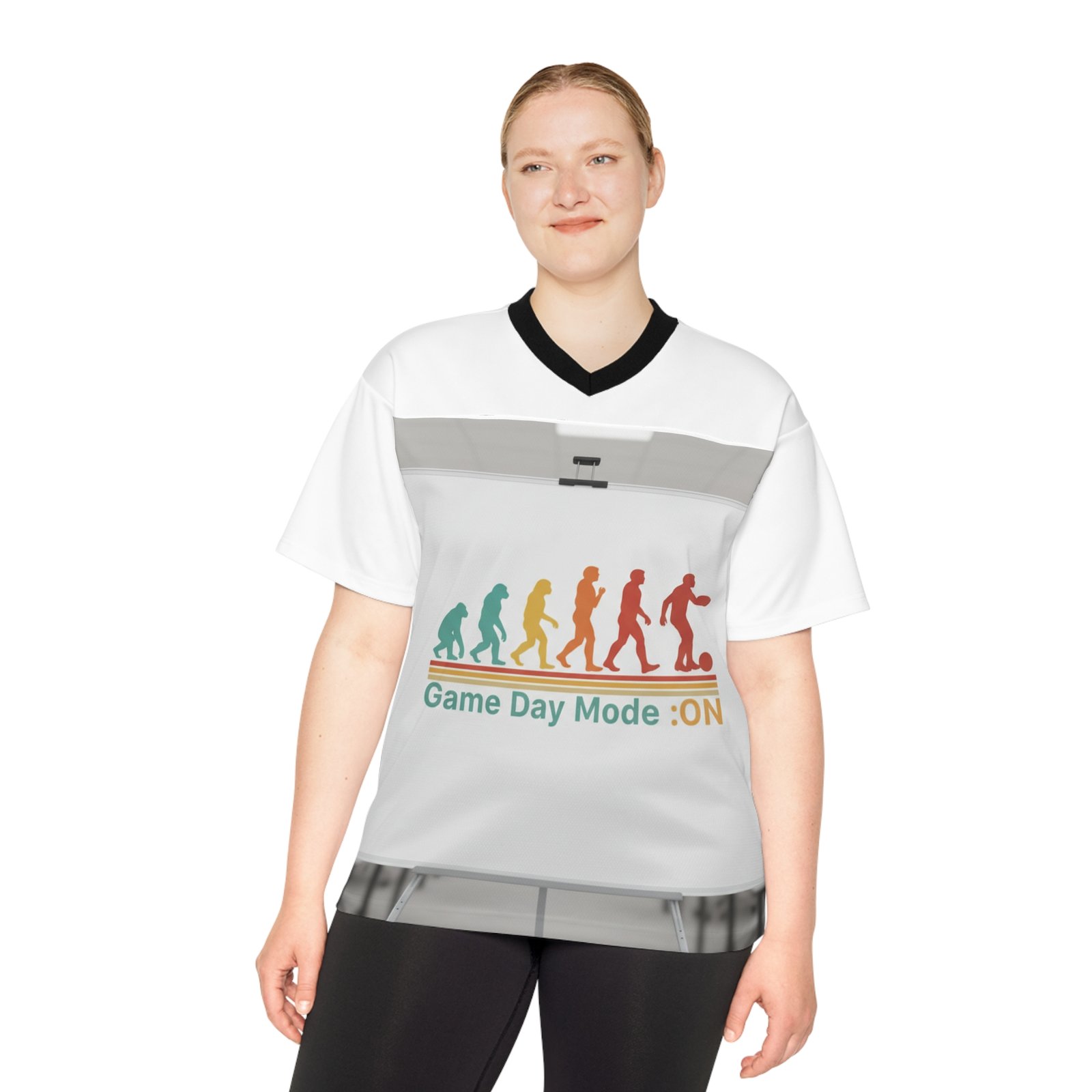 Football Jersey — Colorful Running Silhouette Graphic - Image 3