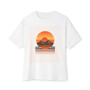 Sunset Mountains Boxy Tee