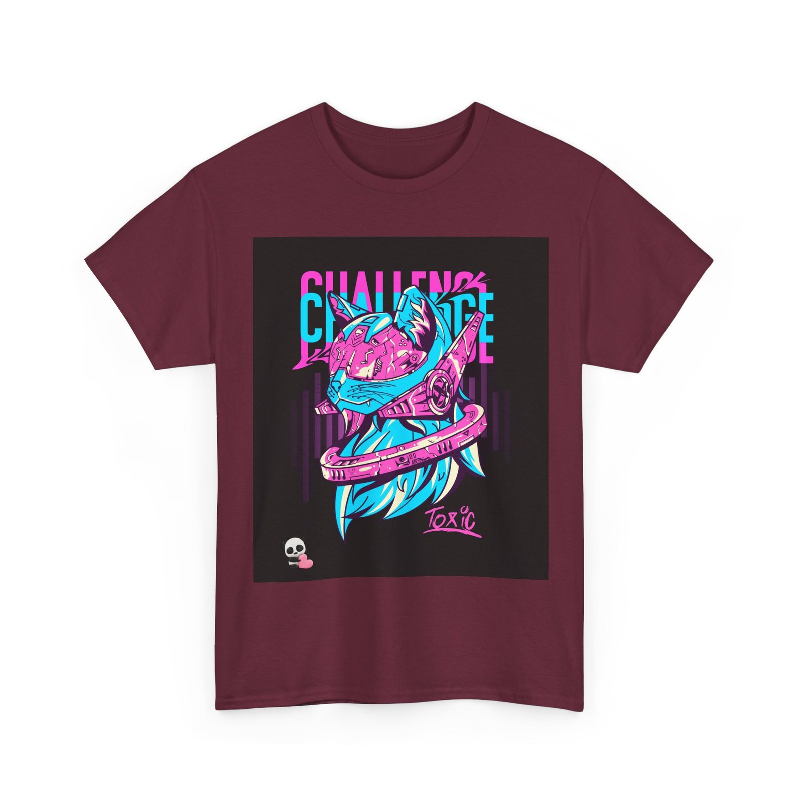 T-Shirt — Neon Snake Heart Graphic Tee (“Challenge Accepted”) - Image 7
