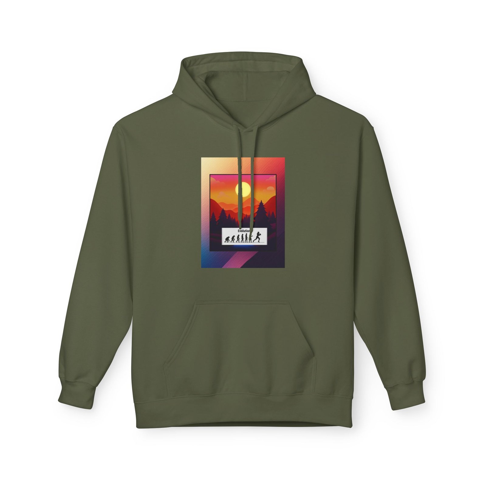 Sunset Hike Hoodie — Retro Mountain Sunset Graphic Hoodie - Image 13