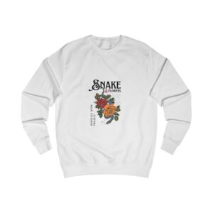 Snake & Flowers Sweatshirt — Vintage Floral Snake Graphic Pullover