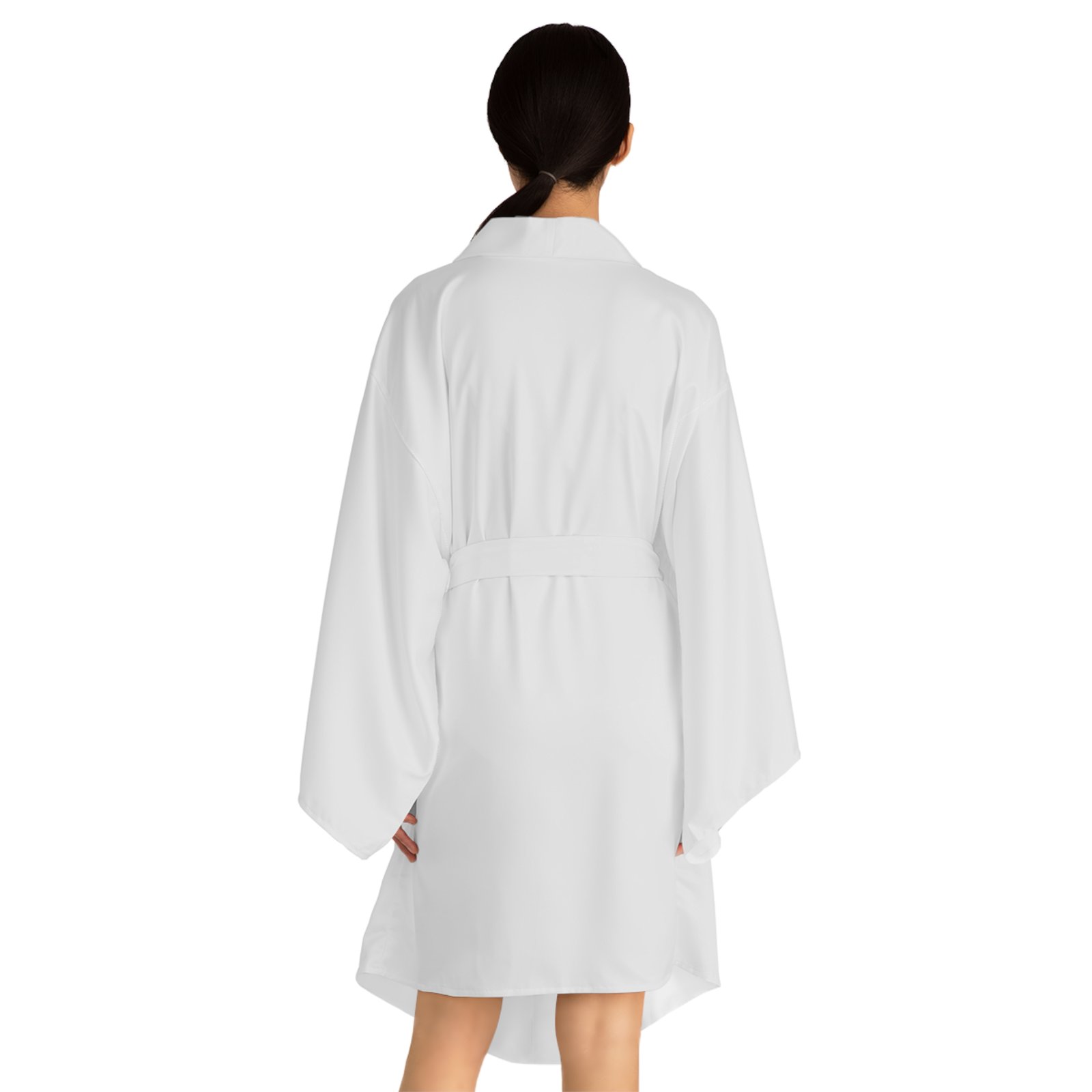 Sunset Pier Photo Kimono Robe — Lightweight Long-Sleeve Beach Cover-Up - Image 4
