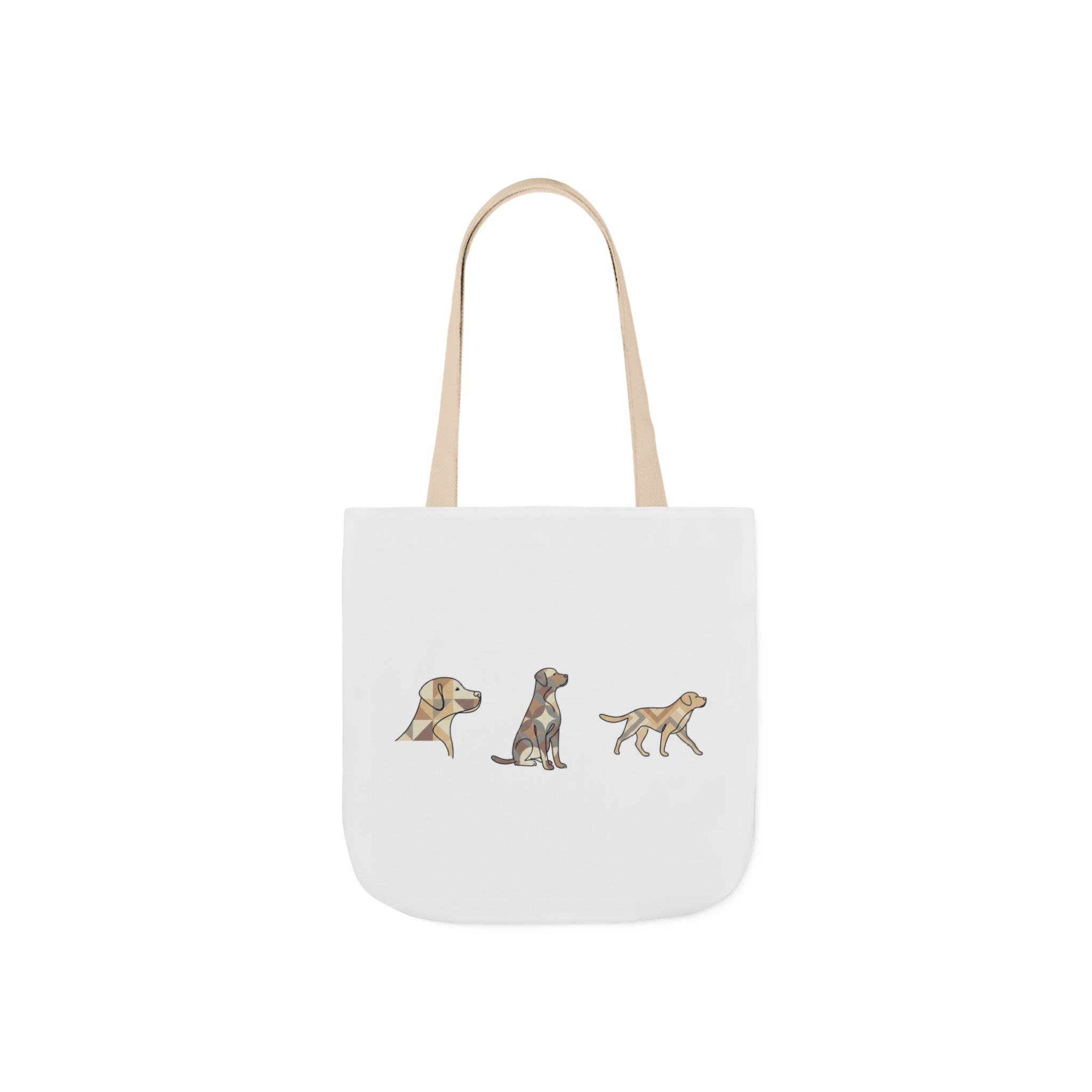 Dog Trio Canvas Tote Bag — Watercolor Labrador & Retriever Illustration