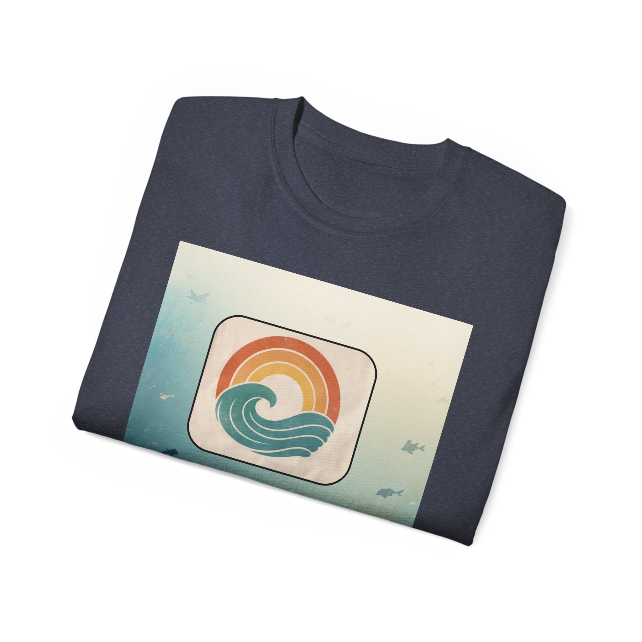Retro Ocean Wave T-Shirt — Vintage Sunset Surf Graphic Tee - Image 48