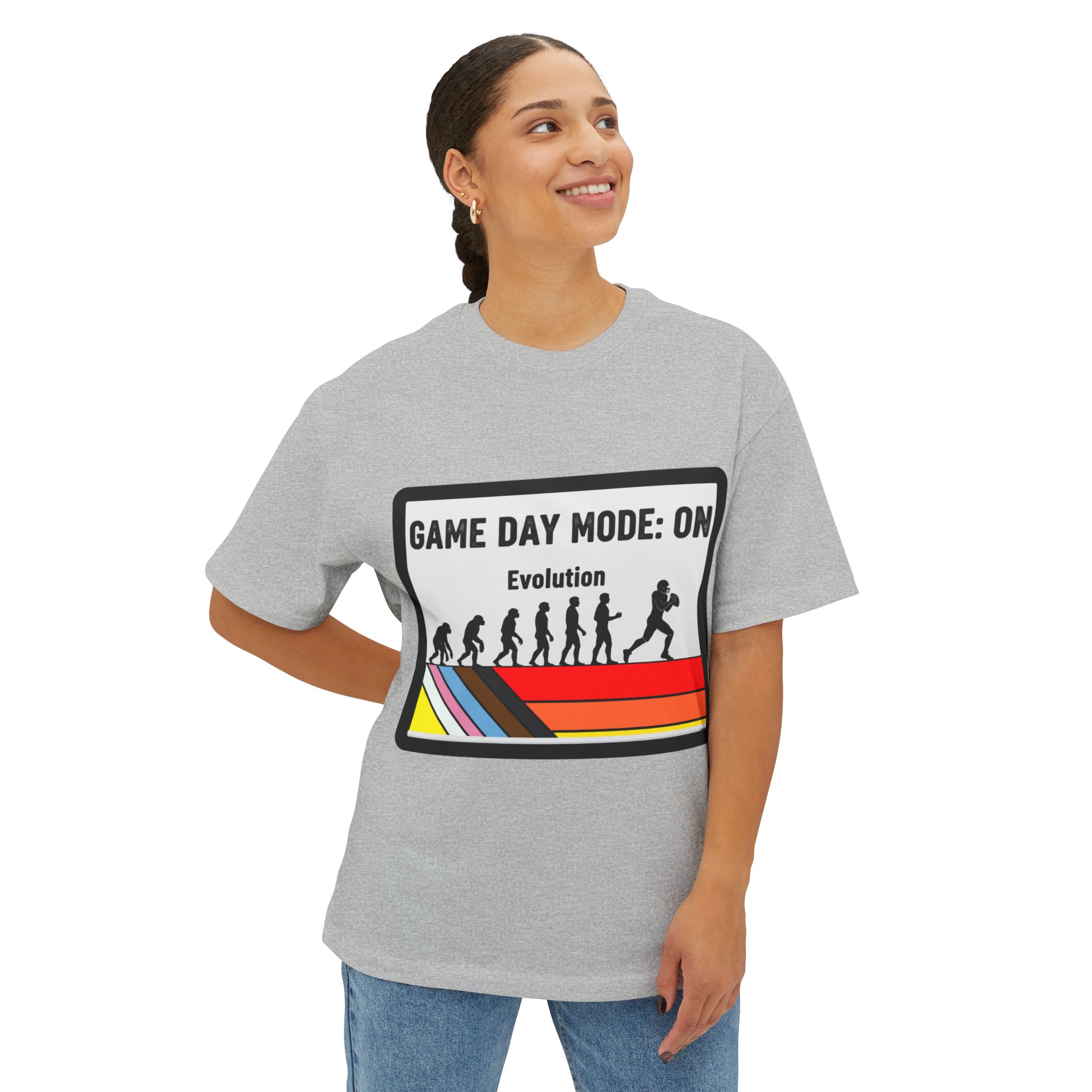 Game Day Mode: On Tee — Evolution Football Retro Graphic T‑Shirt - Image 19