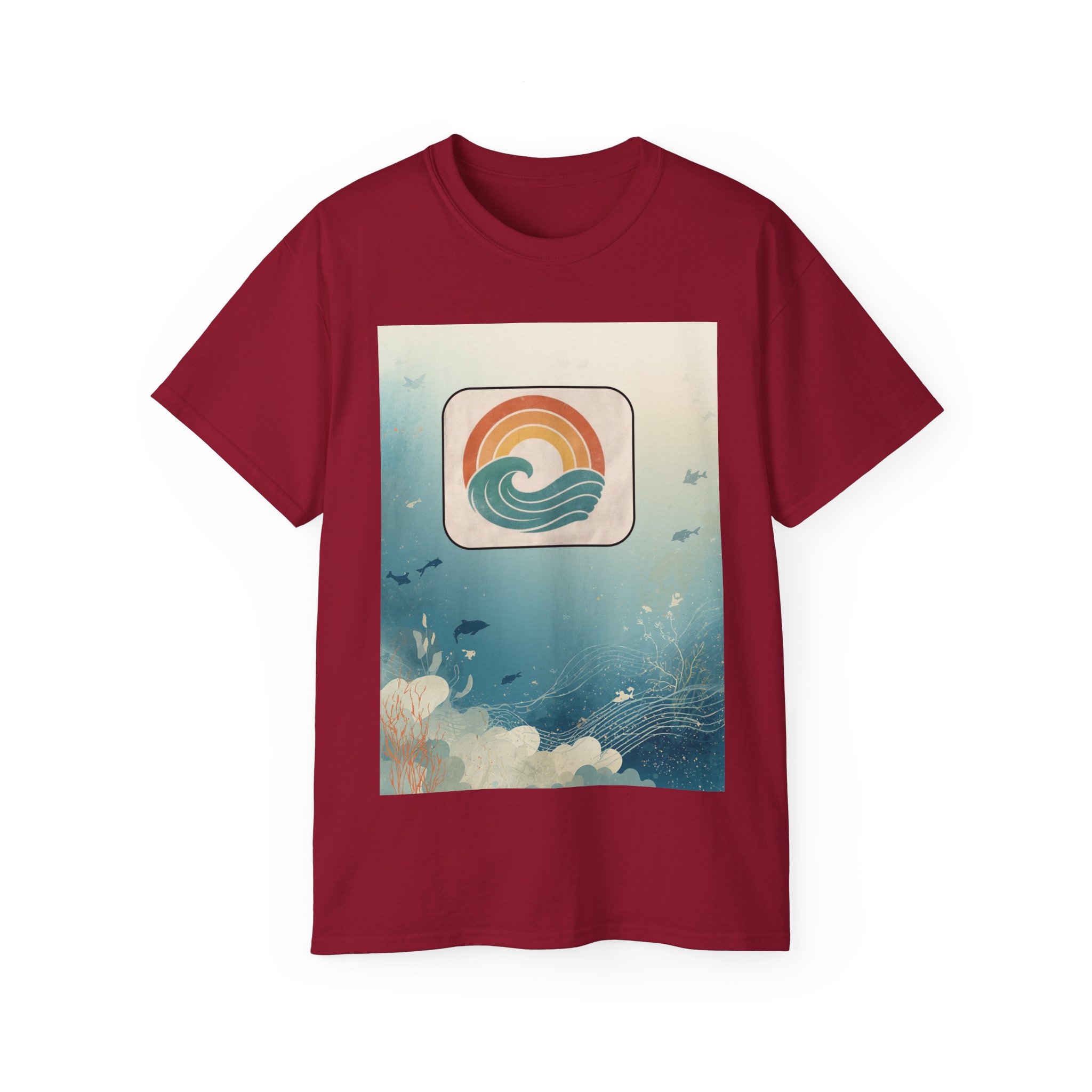 Retro Ocean Wave T-Shirt — Vintage Sunset Surf Graphic Tee - Image 61