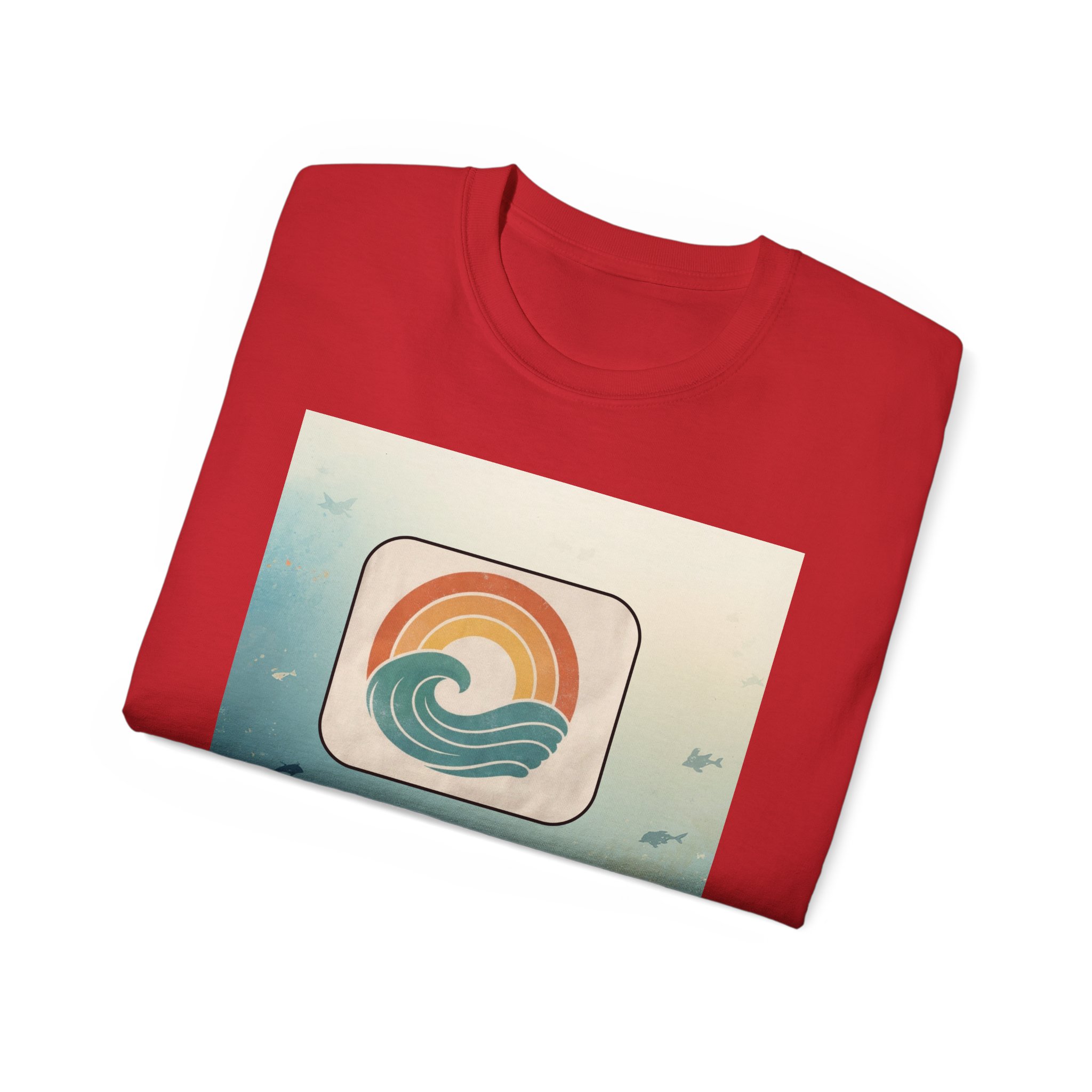 Retro Ocean Wave T-Shirt — Vintage Sunset Surf Graphic Tee - Image 52