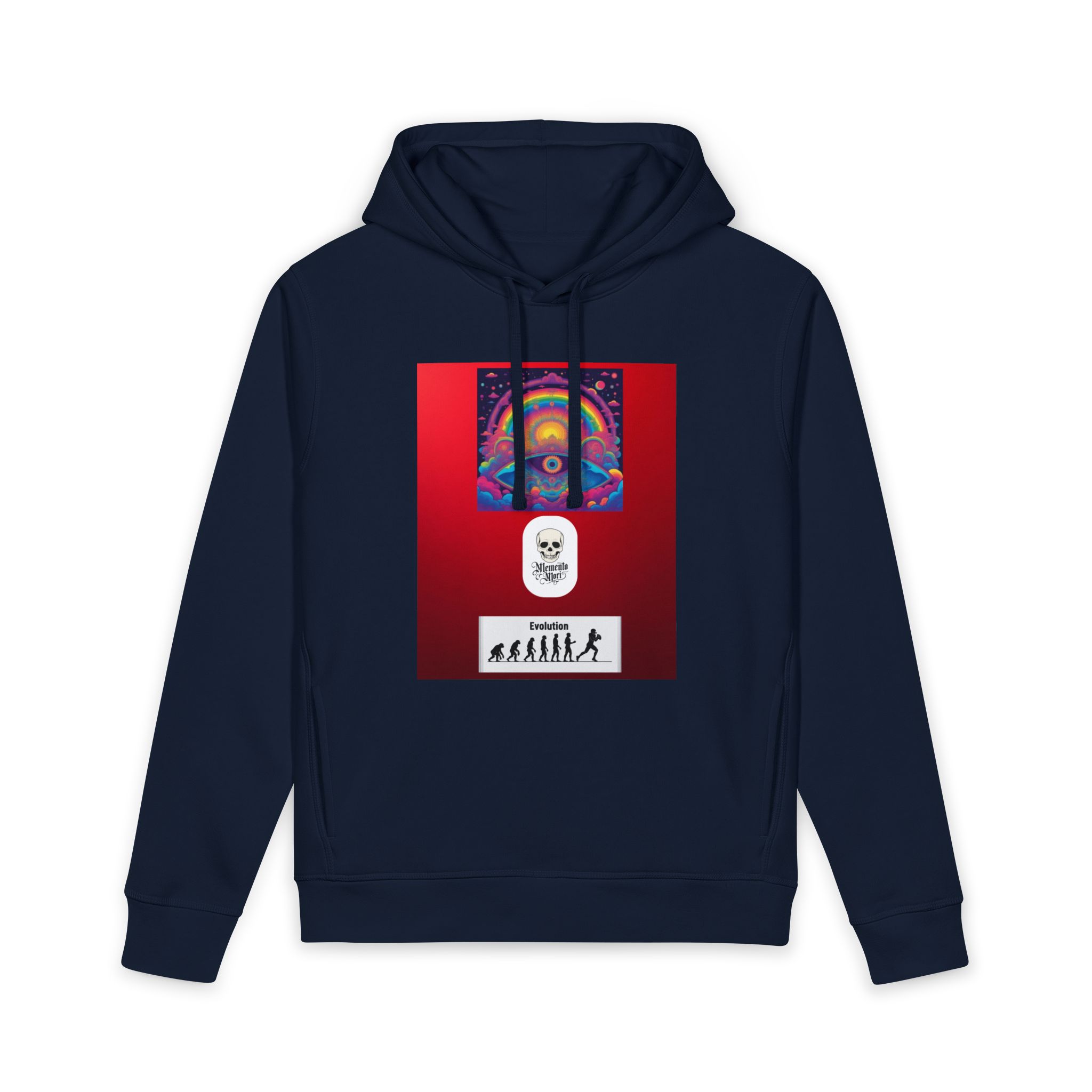 Psychedelic Evolution Hoodie — Rainbow Skull Graphic Sweatshirt - Image 10