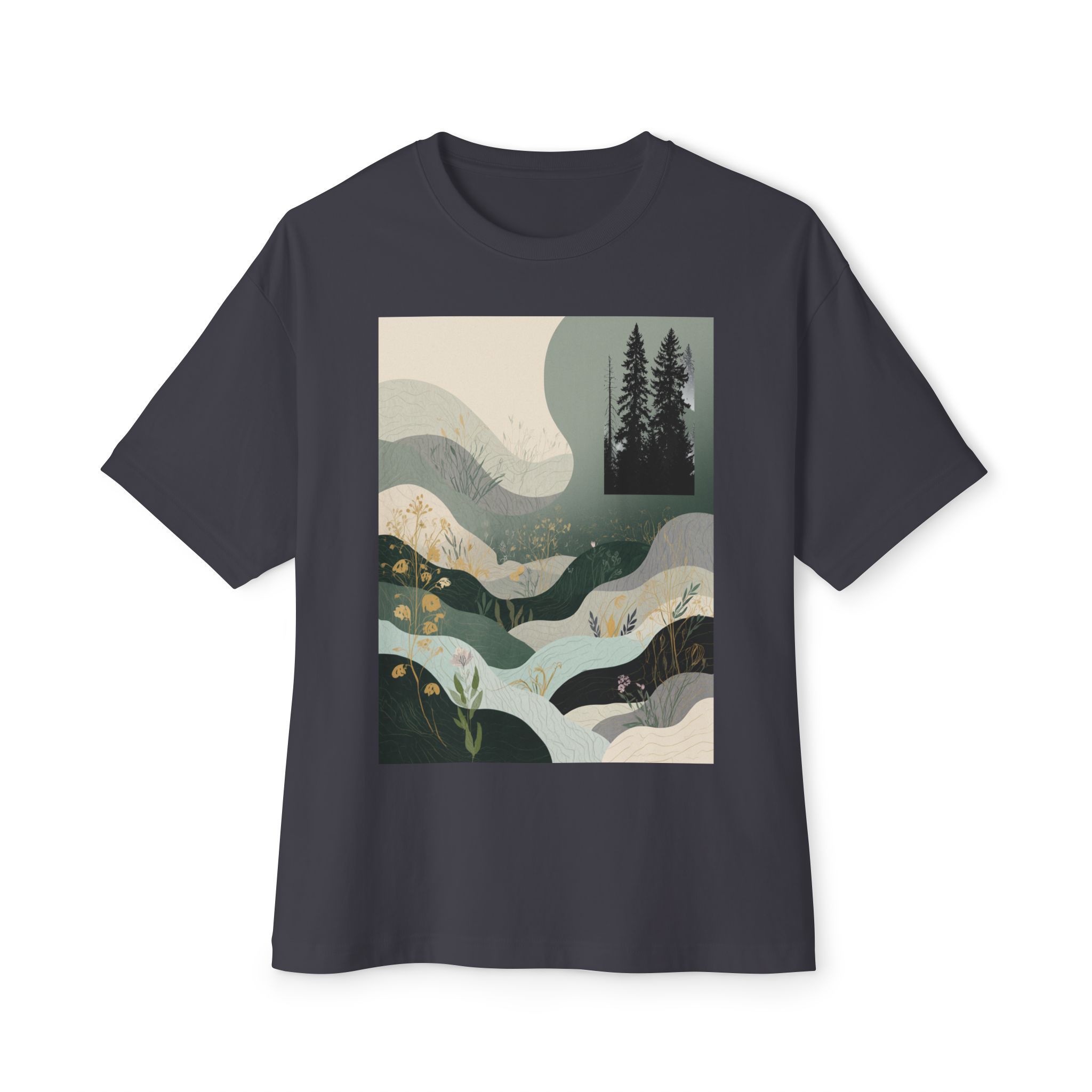 Nature Wave Tee — Forest & River Graphic T-Shirt - Image 13