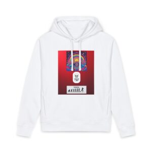 Psychedelic Evolution Hoodie — Rainbow Skull Graphic Sweatshirt