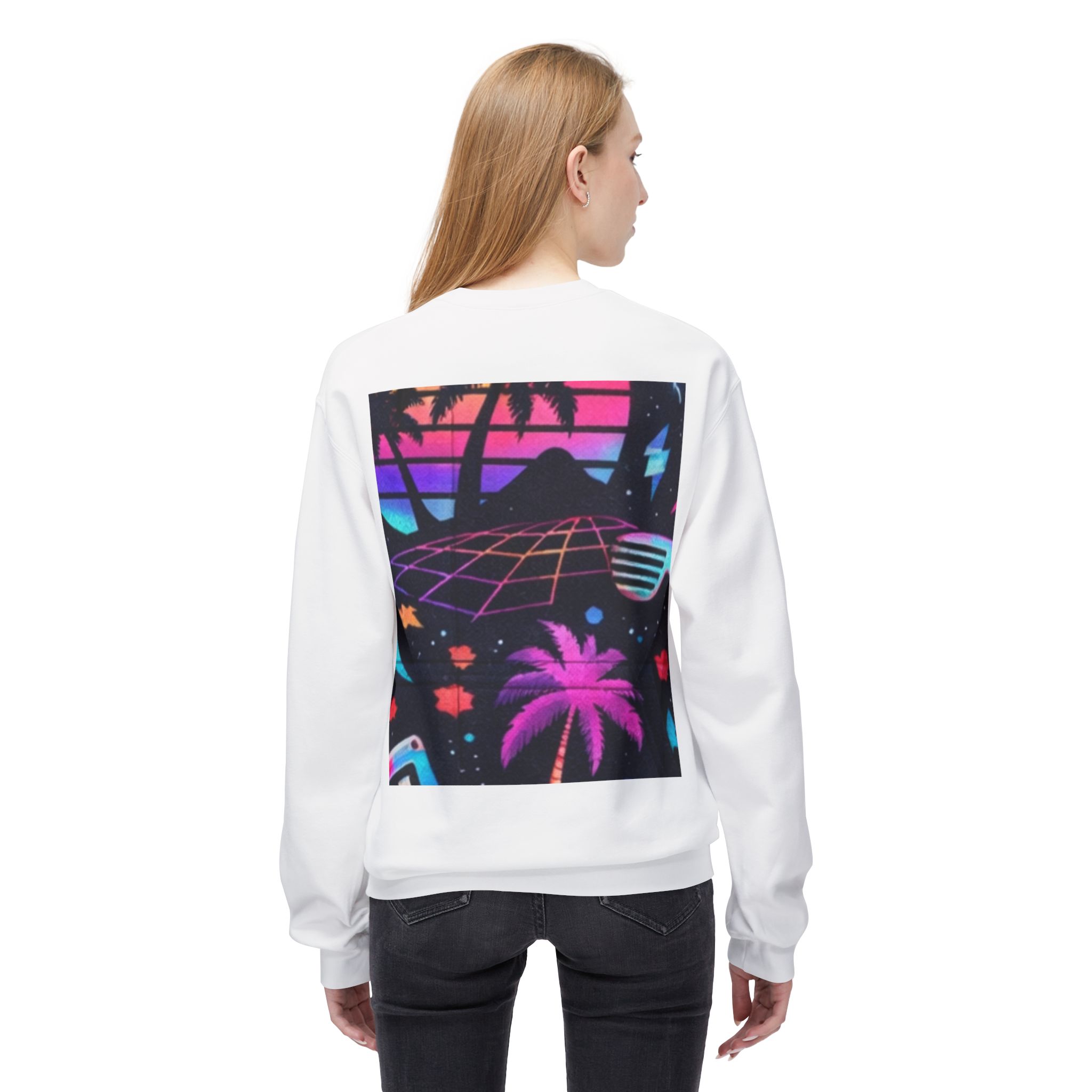Retro Vaporwave Crewneck Sweatshirt - Image 4