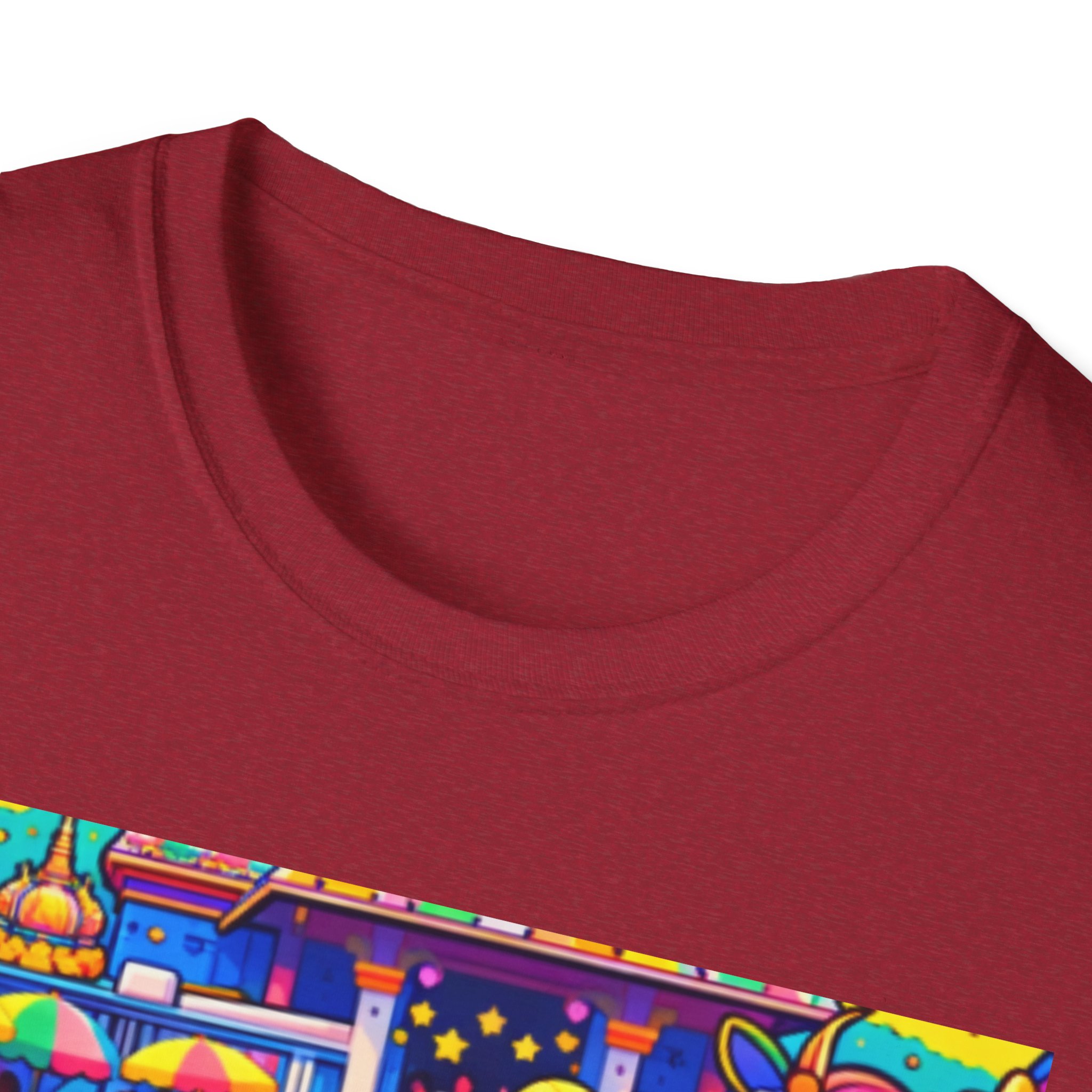 Colorful Cartoon Selfie T‑Shirt — Cute Kid & Unicorn Pop Art Tee - Image 11