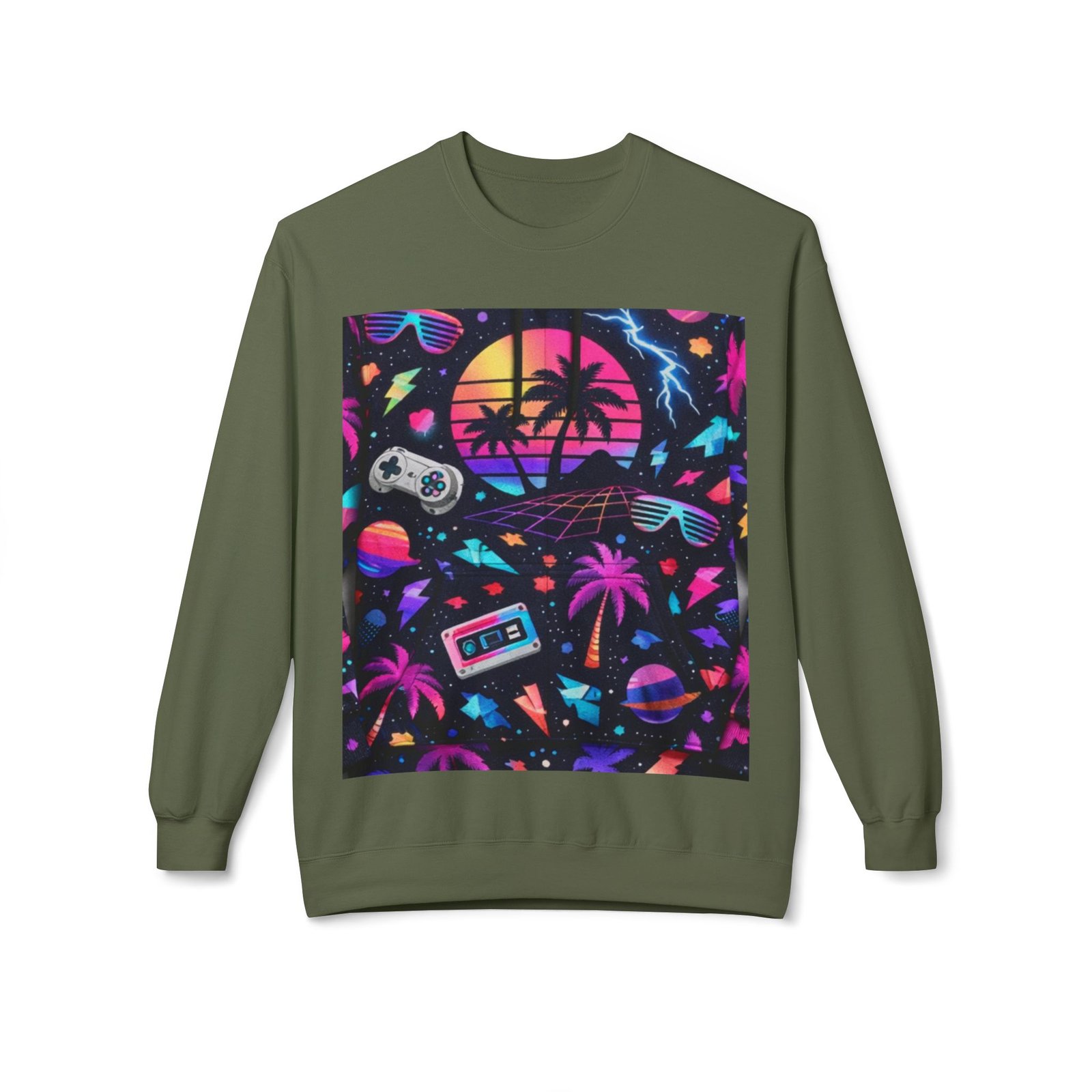 Retro Vaporwave Crewneck Sweatshirt - Image 13