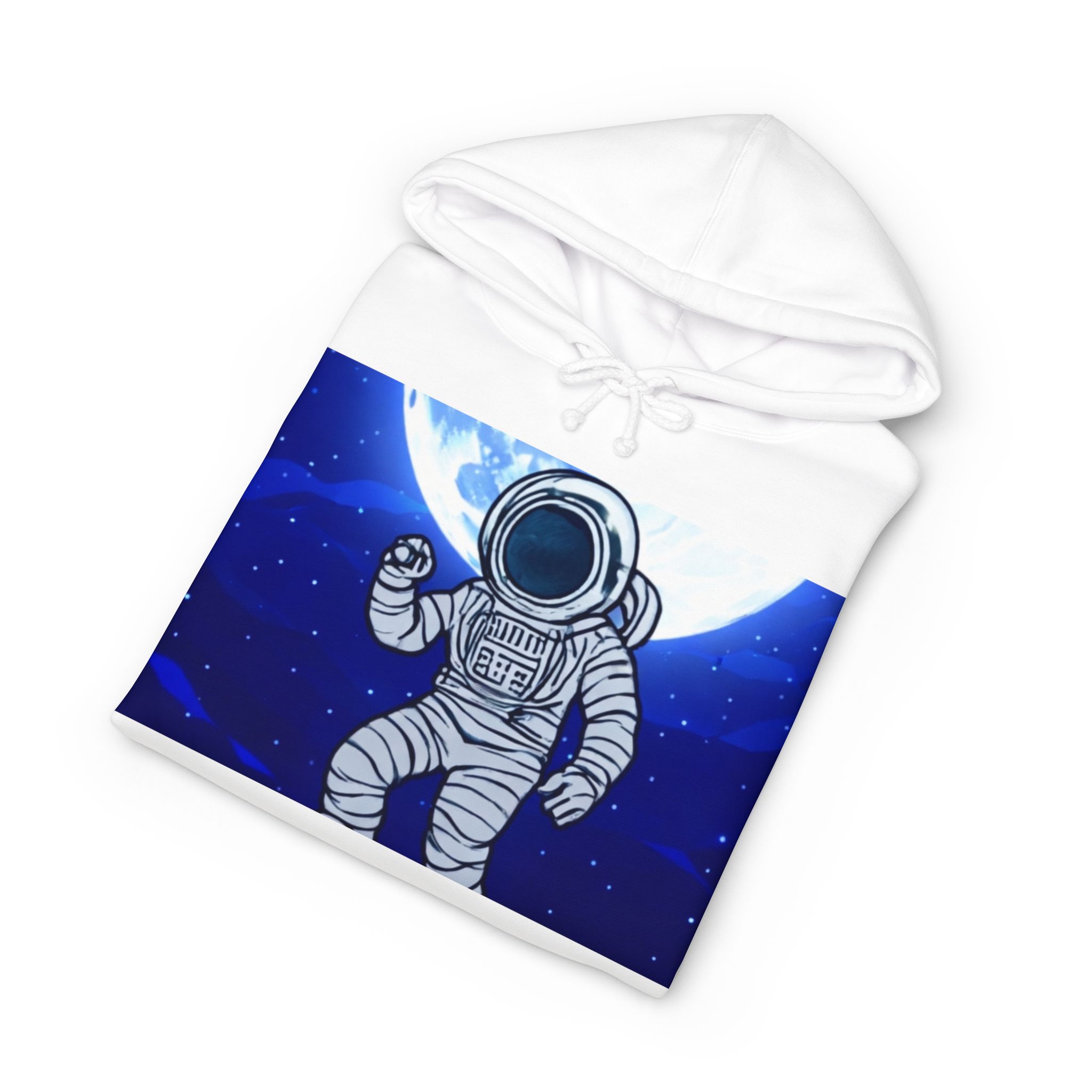 Astronaut Moon Hoodie — Space Explorer Graphic Sweatshirt - Image 3