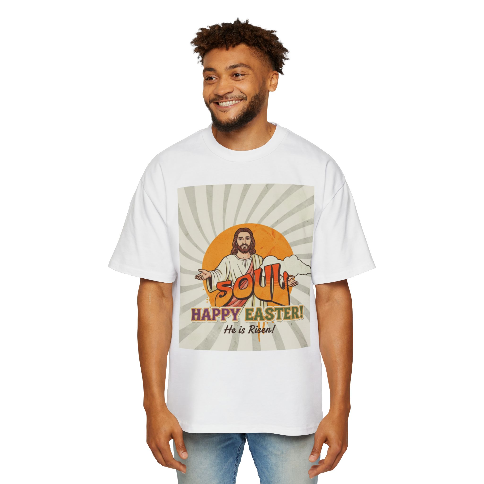 Easter Jesus 'He Is Risen' Graphic Tee — Happy Easter Christian T‑Shirt - Image 3