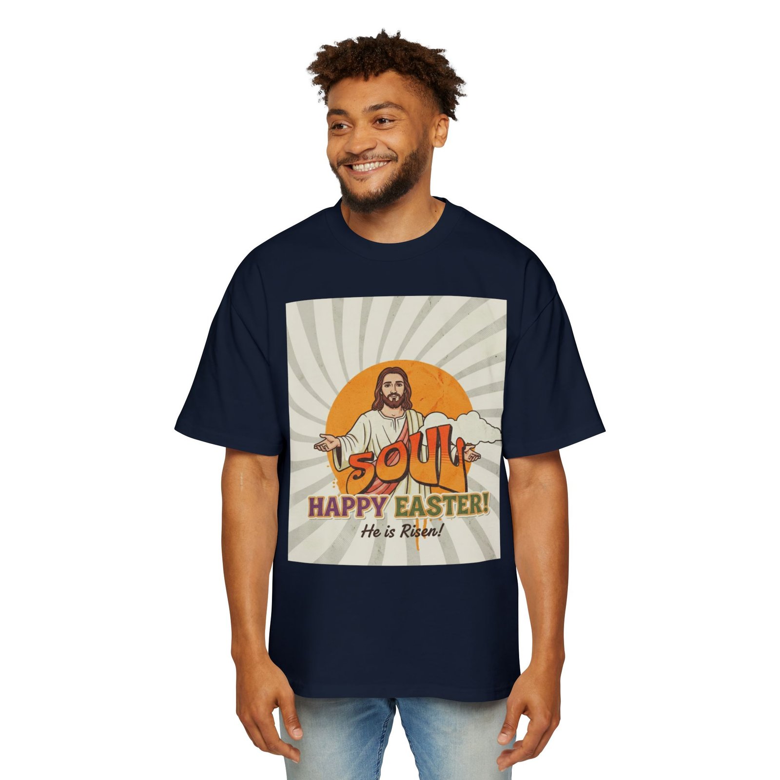Easter Jesus 'He Is Risen' Graphic Tee — Happy Easter Christian T‑Shirt - Image 19